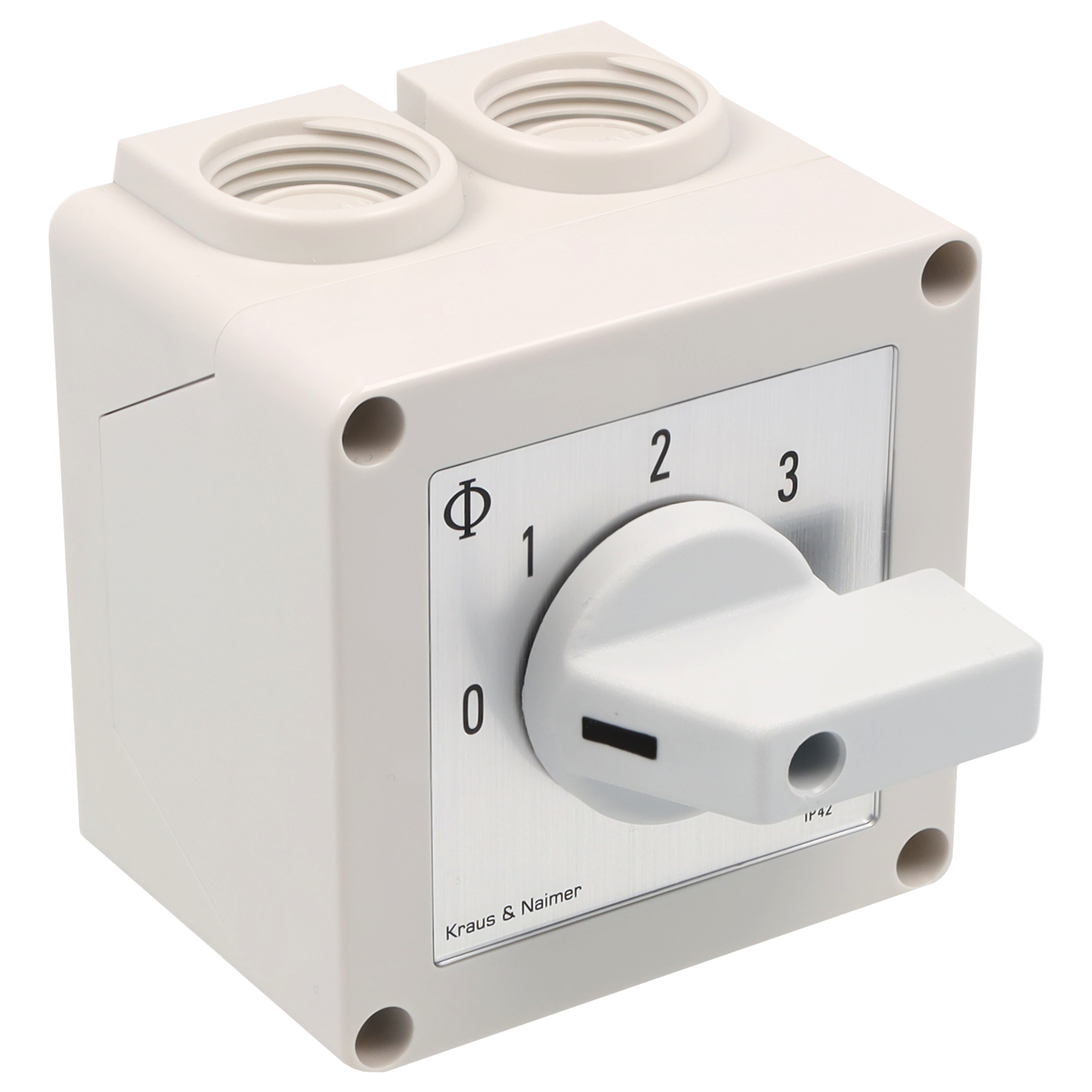 Multi-step switch 0-3; 1-pole; 0-1-2-3; Plastic housing