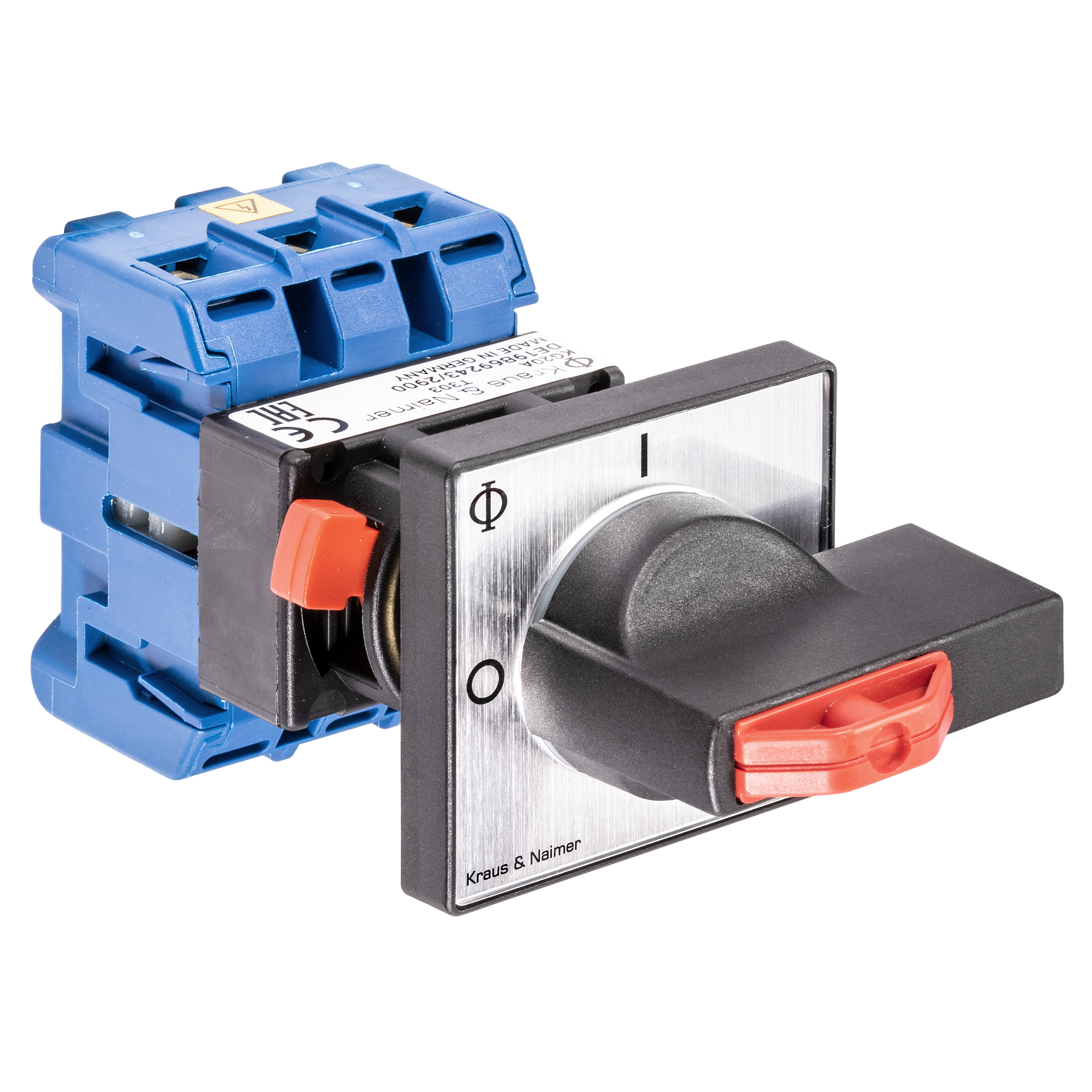 Hauptschalter; Ausschalter; 3-polig; 0-I; Zentralbefestigung; Sperrvorrichtung