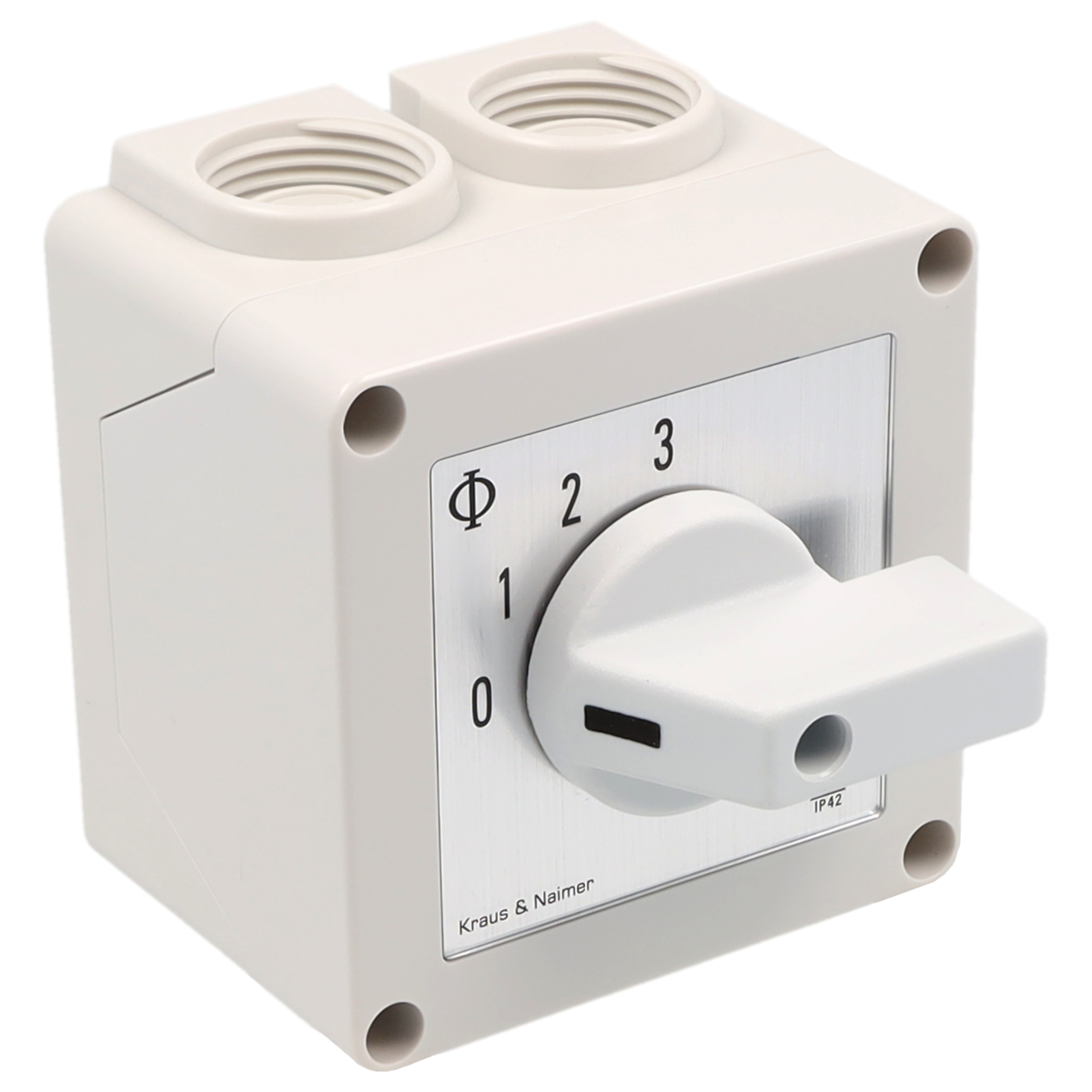 Gruppenschalter 3 Gr.; 1-polig; 0-1-2-3; Kunststoffgehäuse