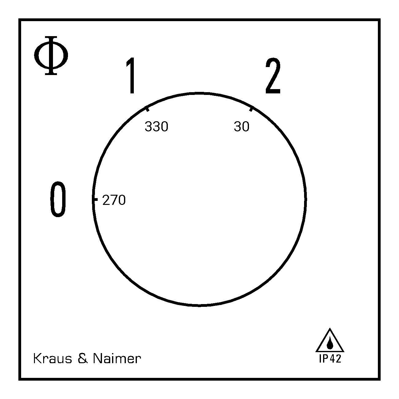 Stufenschalter 0-2; 1-polig; 0-1-2; Kunststoffgehäuse