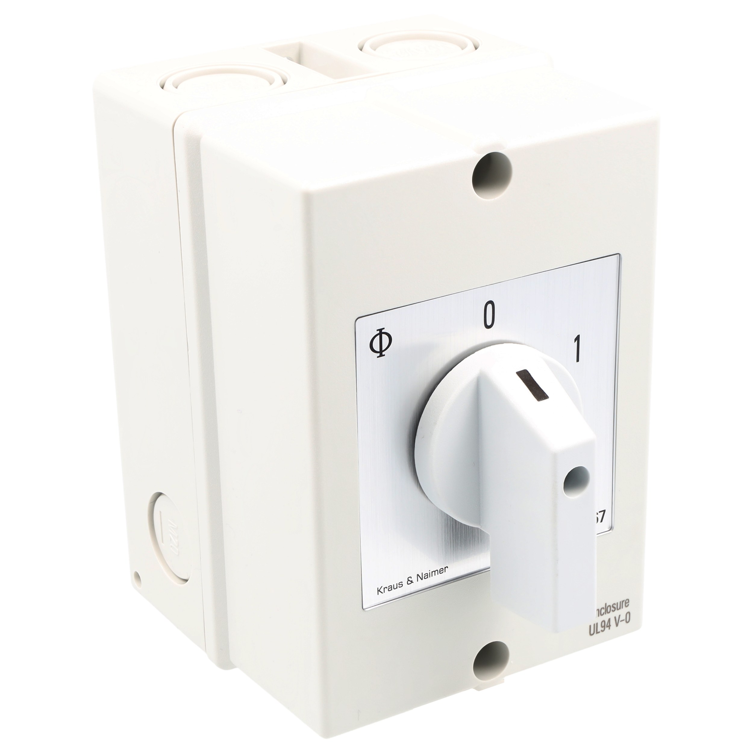 Changeover switch w/o OFF; 4-pole; 1-2; Plastic housing