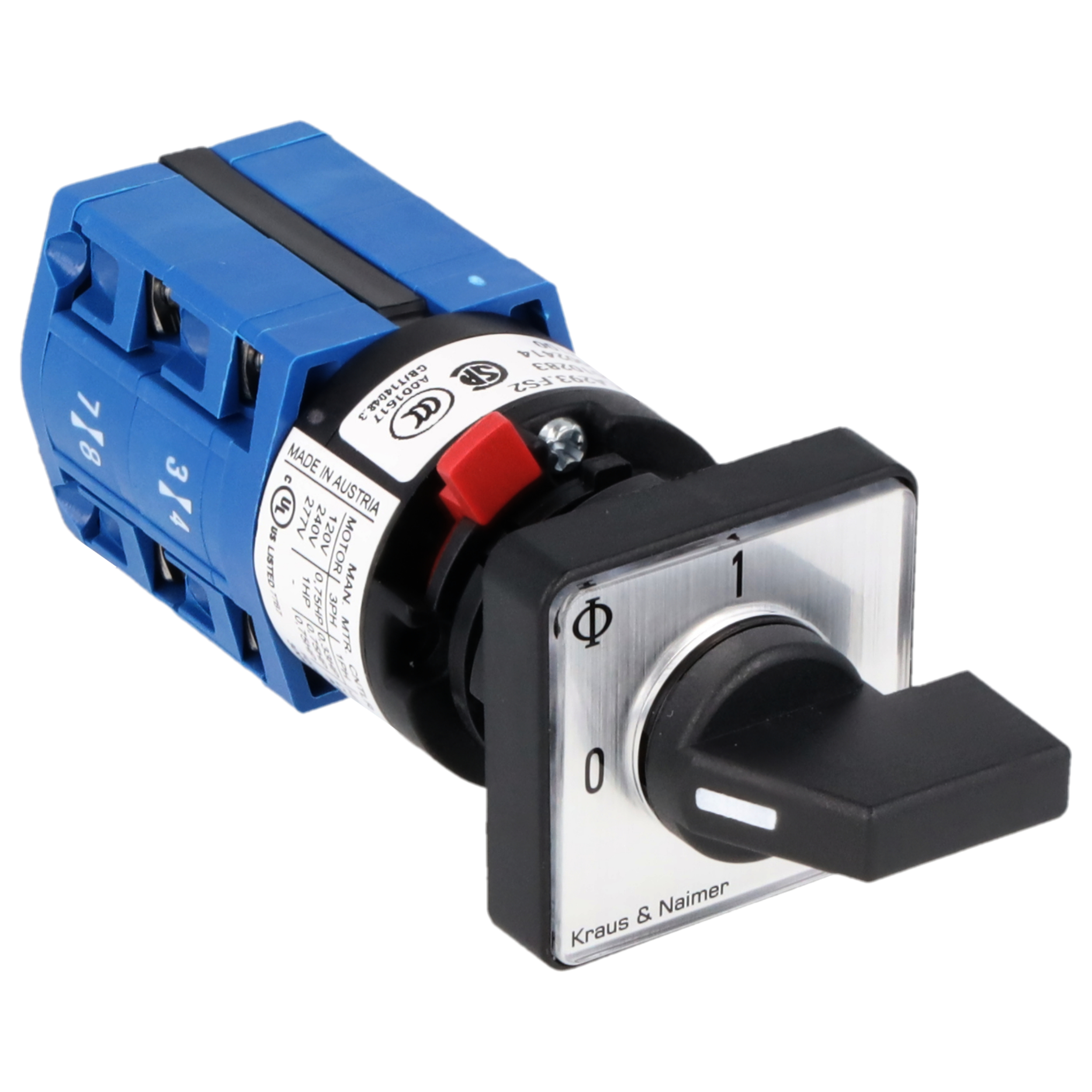 Ausschalter; 3-polig; 0-1; Zentralbefestigung