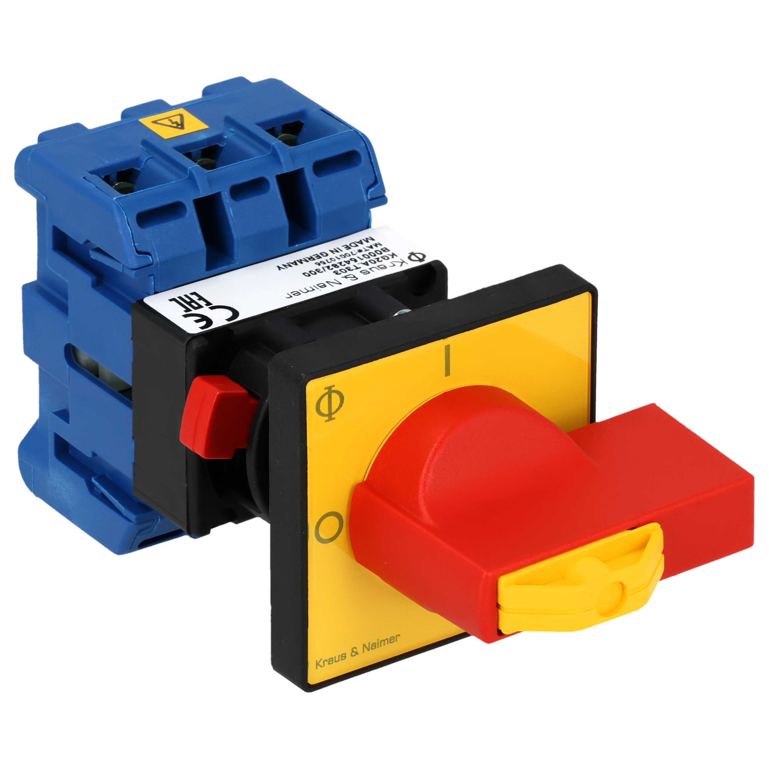 Hauptschalter; Ausschalter; 3-polig; 0-I; Zentralbefestigung; Sperrvorrichtung