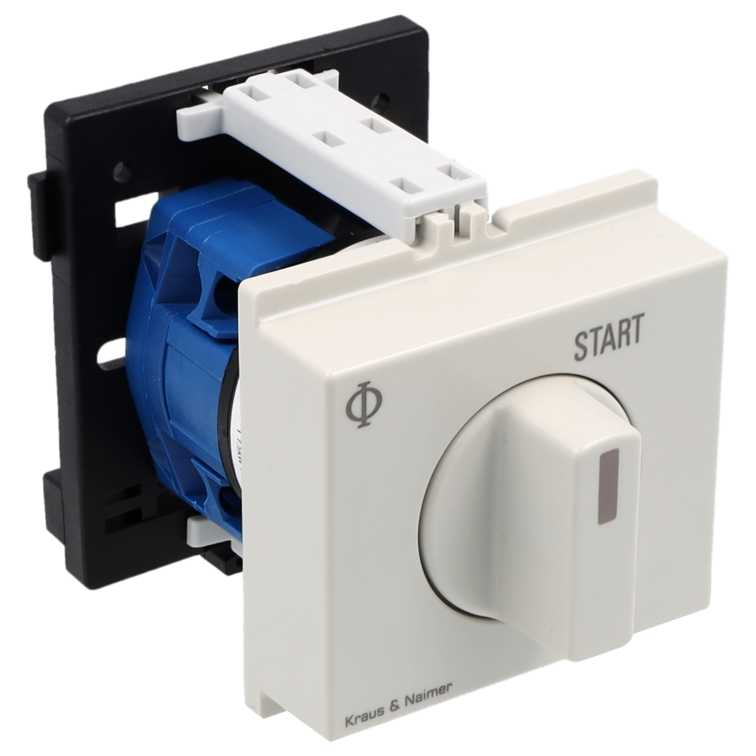 Momentary start switch; START; DIN rail mounting