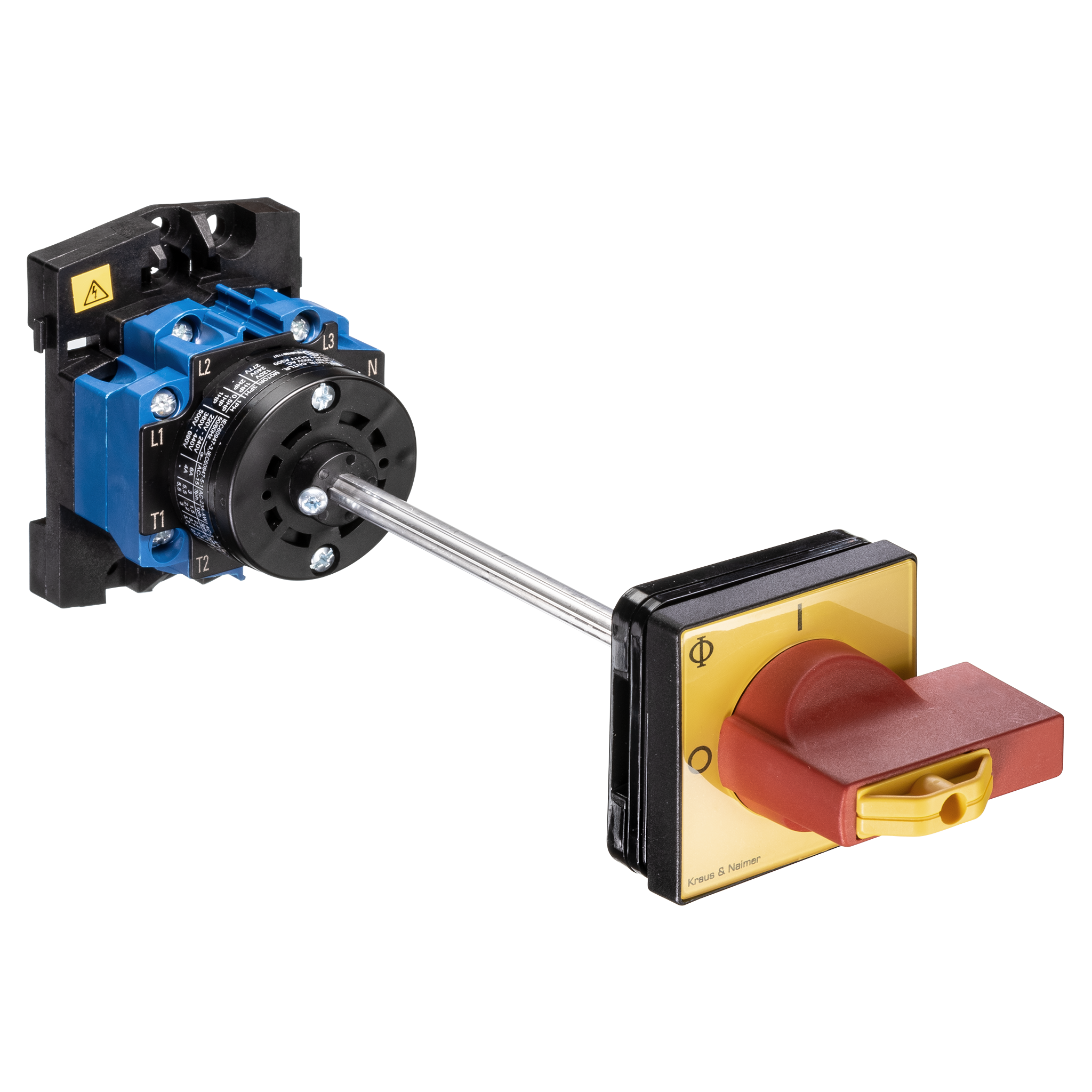 Main switch; ON/OFF switch; 3-pole; 0-I; Base mounting/DIN rail mounting; Padlock Device; Door Clutch; Shaft Extension