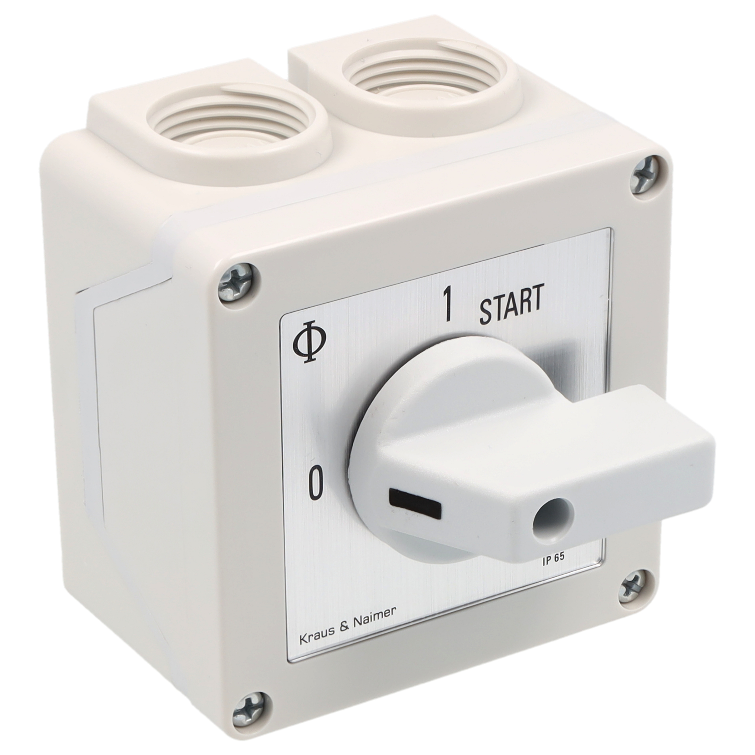 Start stop switch; 0-1-START; Plastic housing