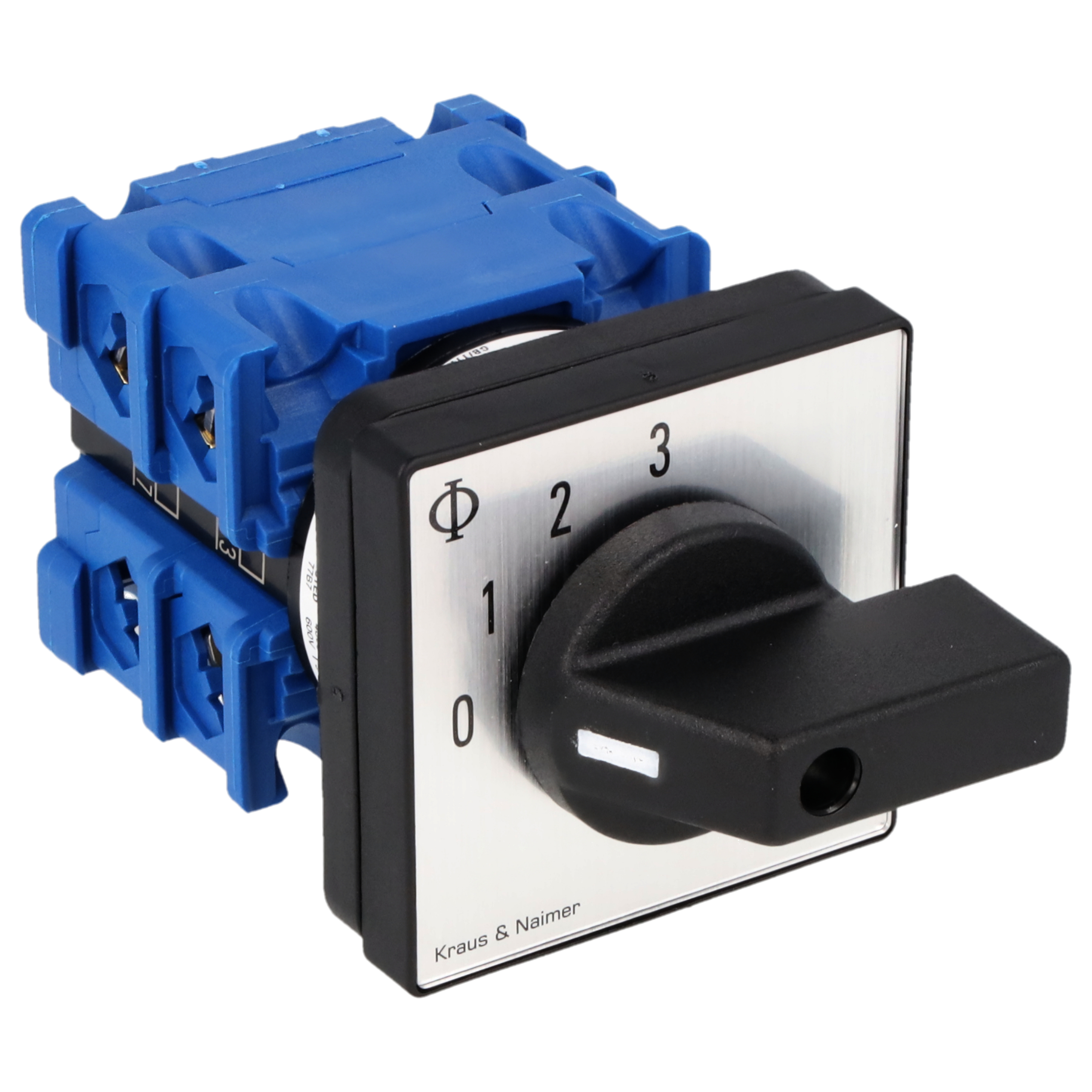 General application switch (3 Gang); 1-pole; 0-1-2-3; Panel mounting 4-hole