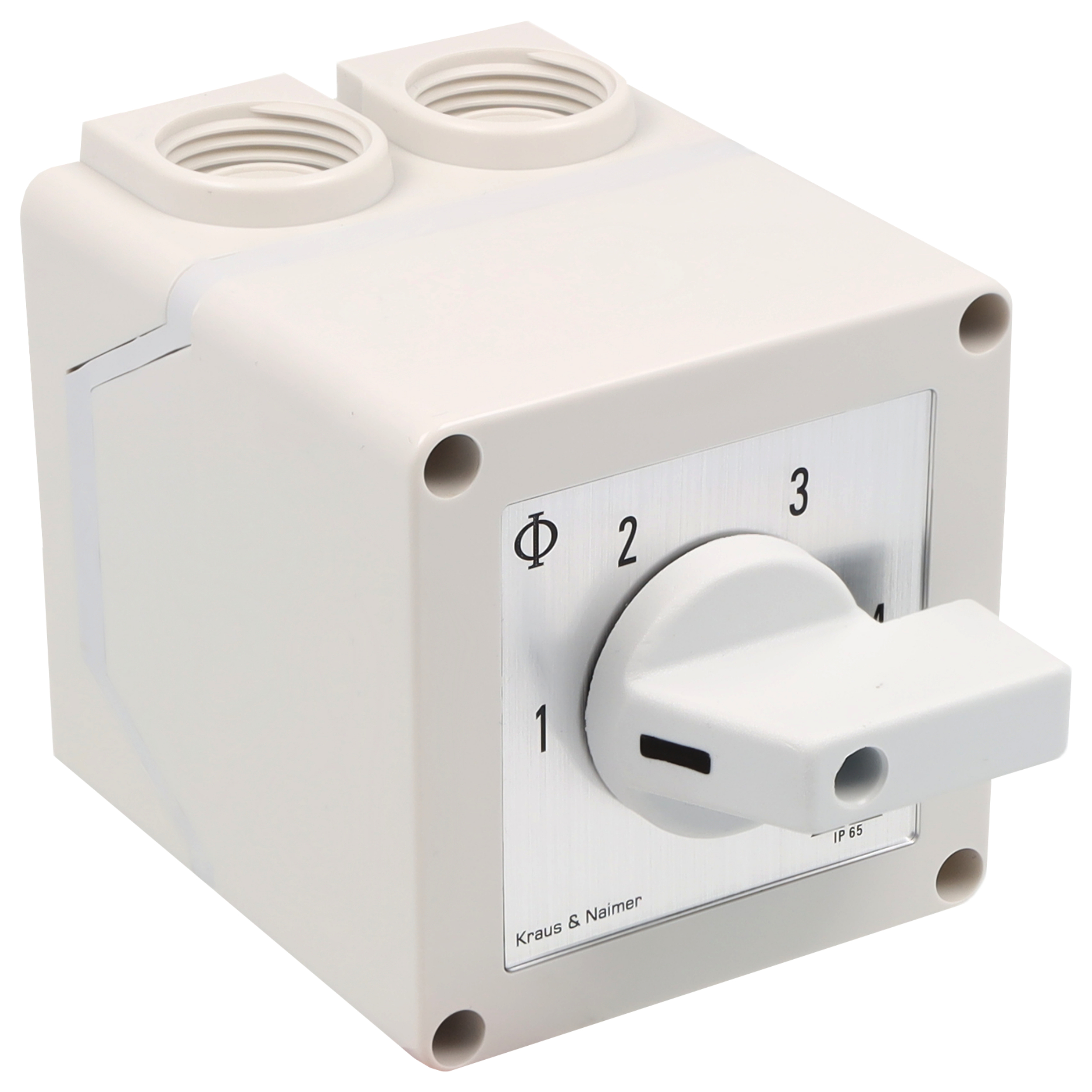 Stufenschalter 1-4; 2-polig; 1-2-3-4; Kunststoffgehäuse