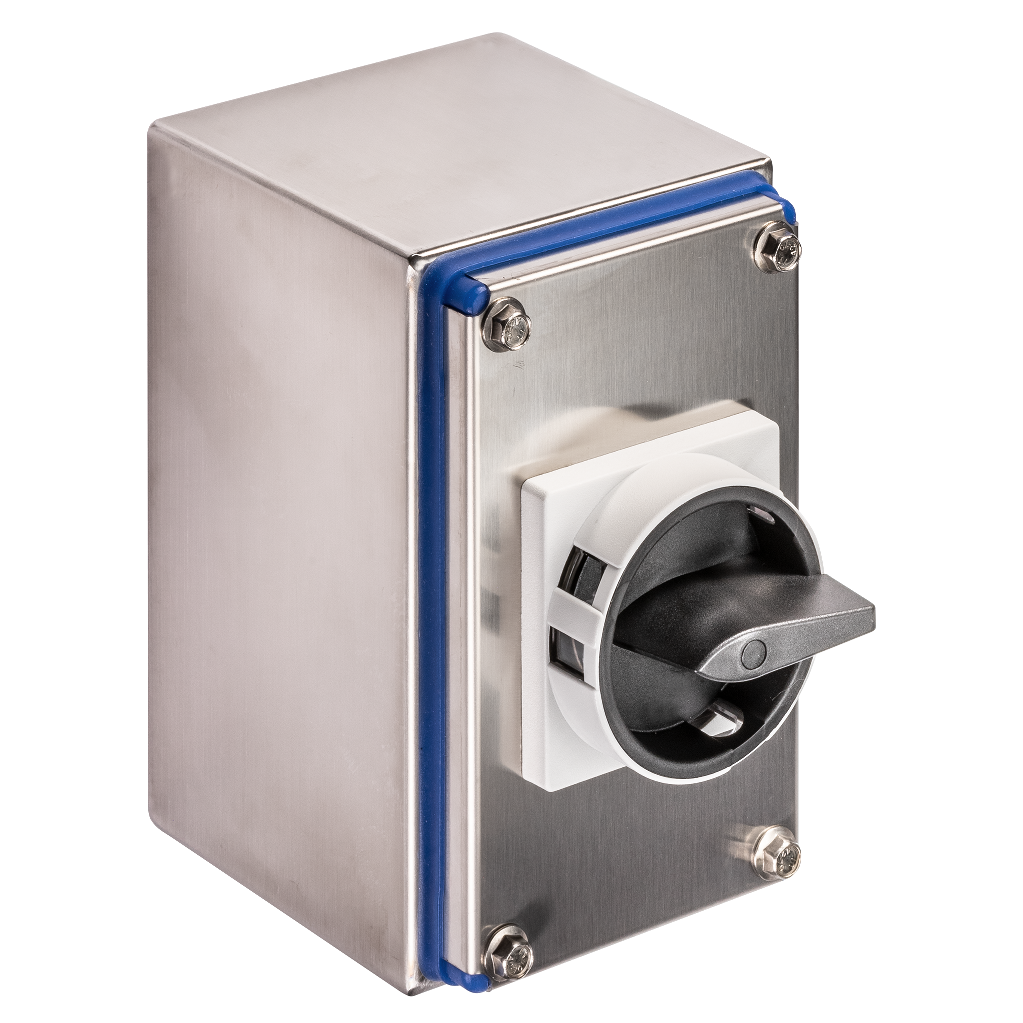 Main switch; ON/OFF switch; 3-pole; 0-I; Base mounting/DIN rail mounting; Shaft Extension; Padlock Device; black; Auxiliary Contact