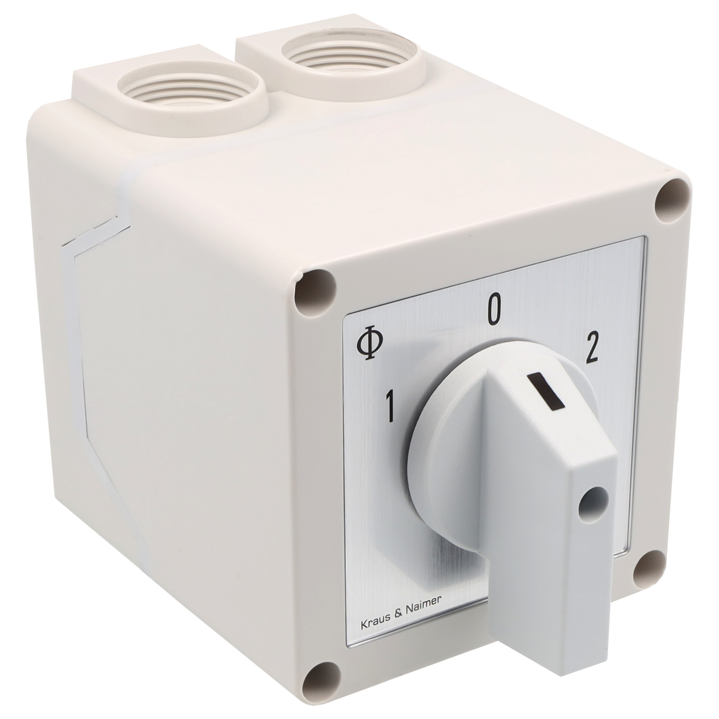 Umschalter m.0; 4-polig; 1-0-2; Kunststoffgehäuse