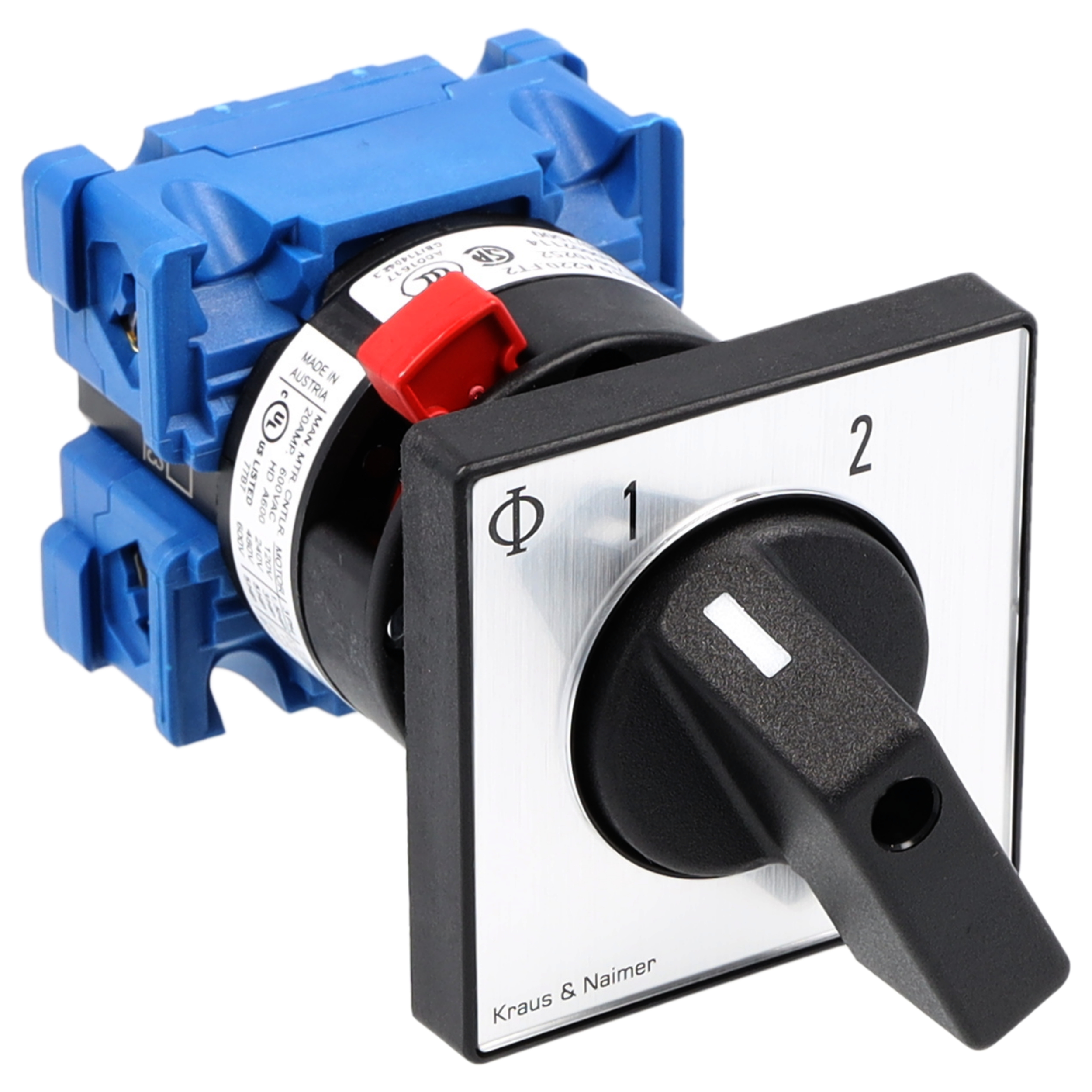 Umschalter o.0, galv.getr.; 1-polig; 1-2; Zentralbefestigung