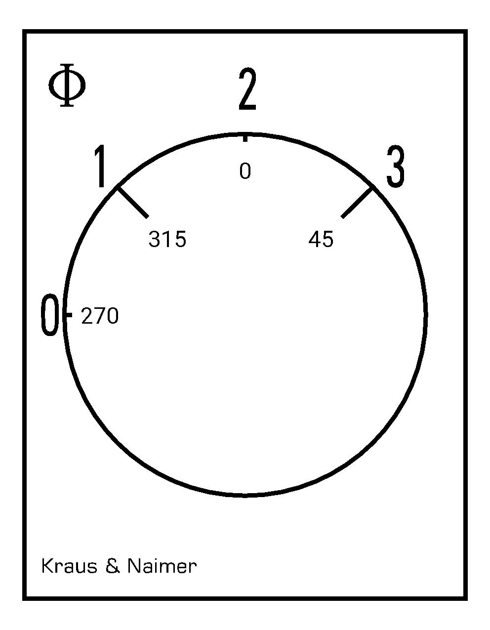 Stufenschalter 0-3; 1-polig; 0-1-2-3; Reiheneinbau