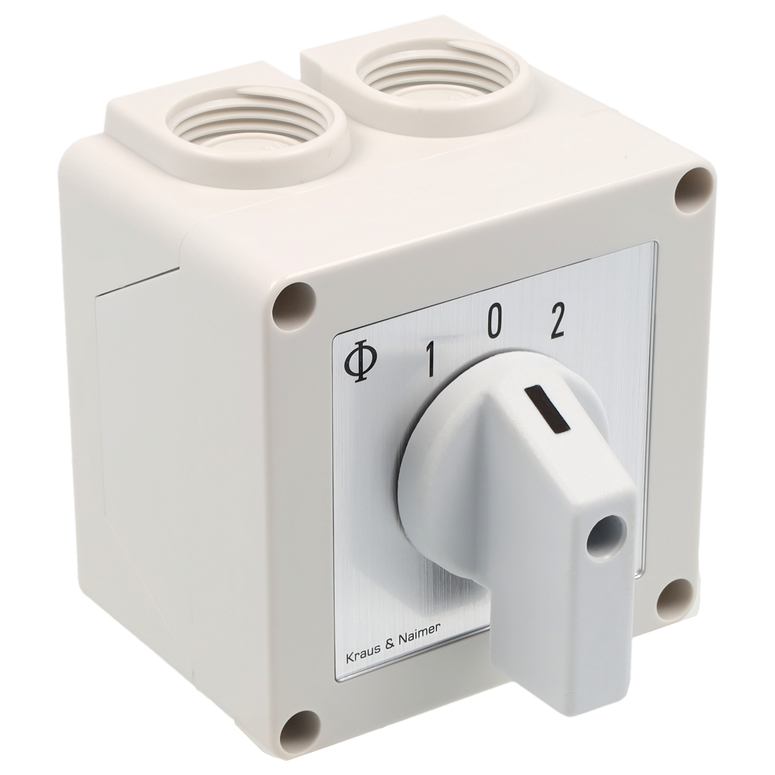 Umschalter m.0, RZ; 2-polig; 1-0-1; Kunststoffgehäuse