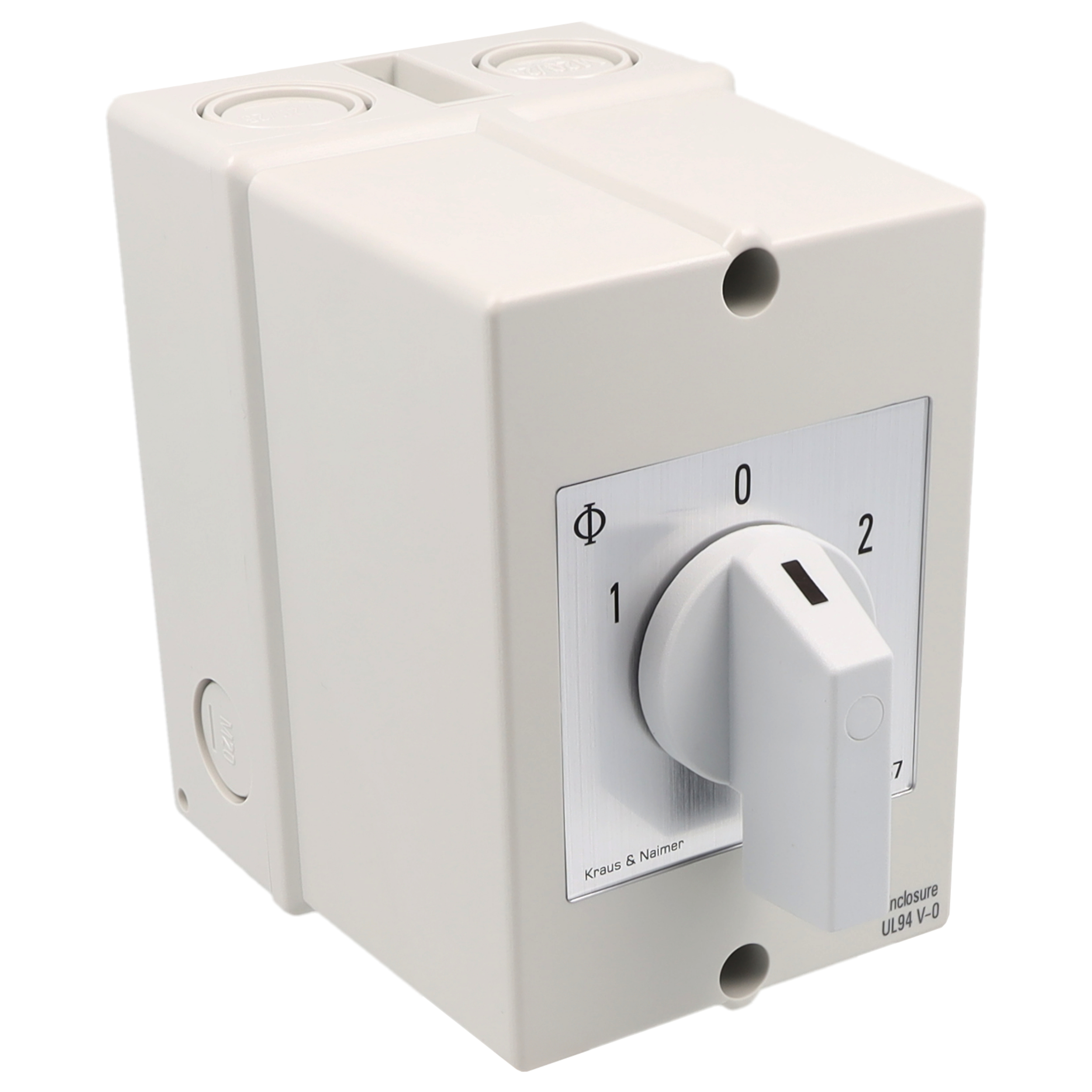 Umschalter m.0; 4-polig; 1-0-2; Kunststoffgehäuse