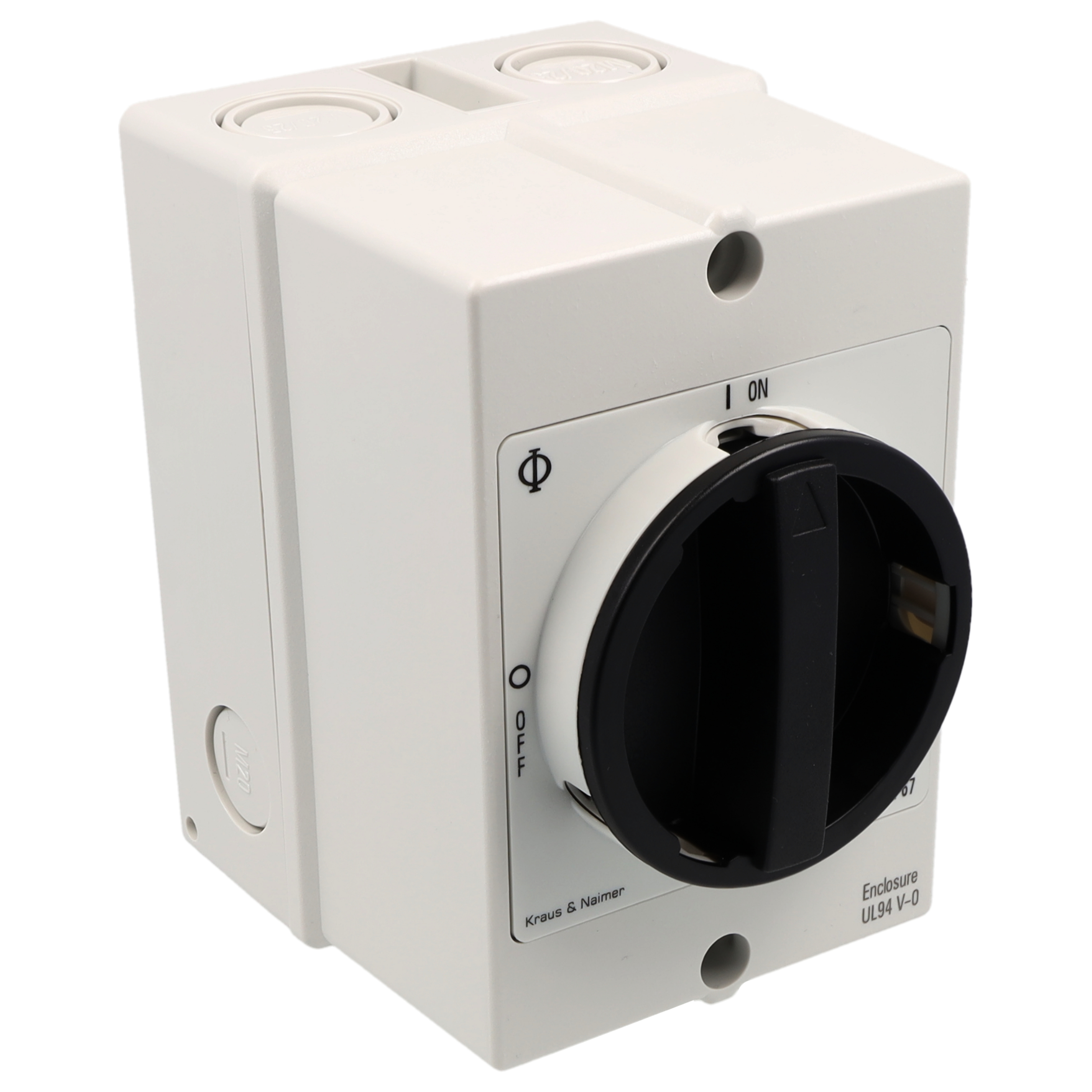 ON/OFF switch + NO/NC; 6-pole; 0OFF-ION; Plastic housing