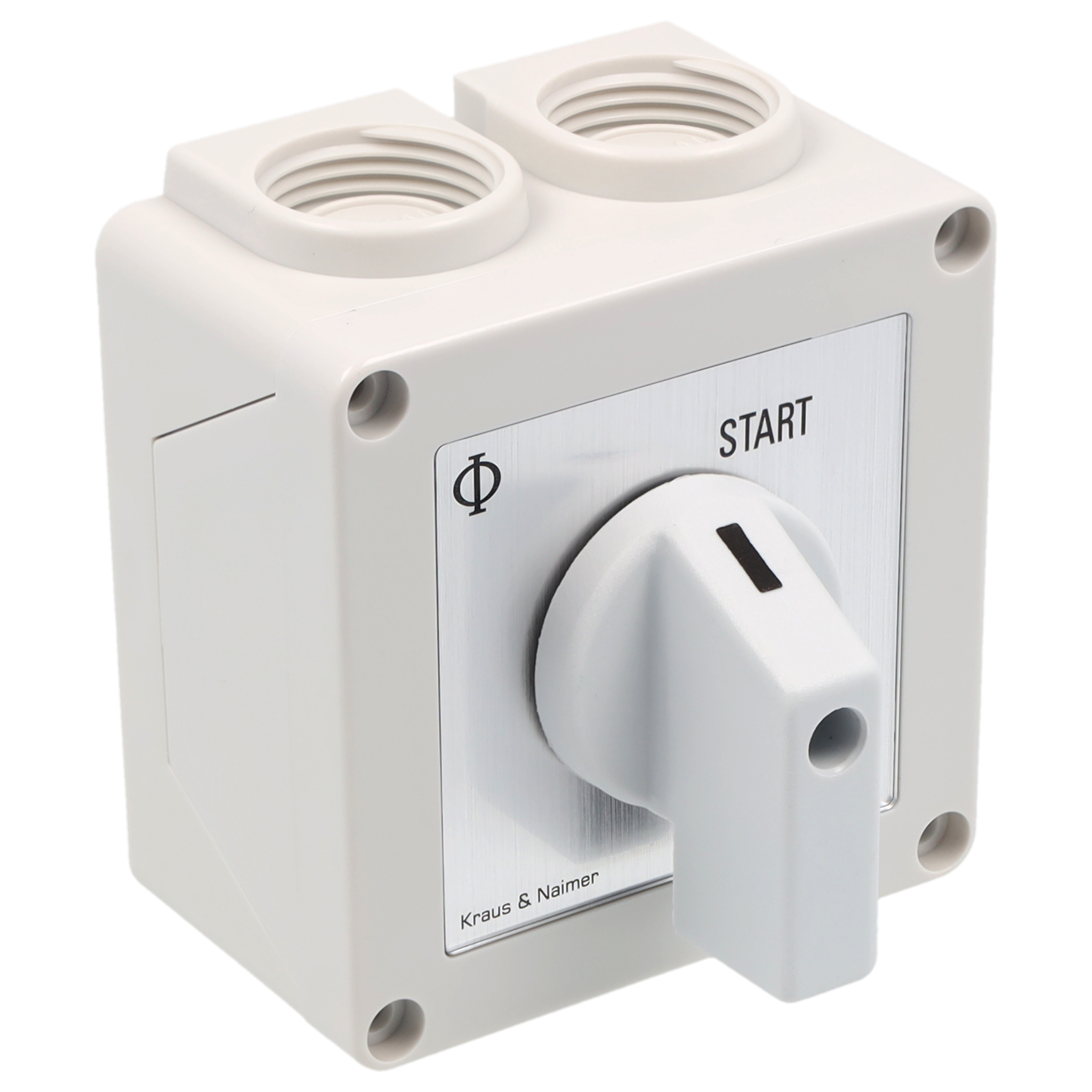Momentary start switch; START; Plastic housing