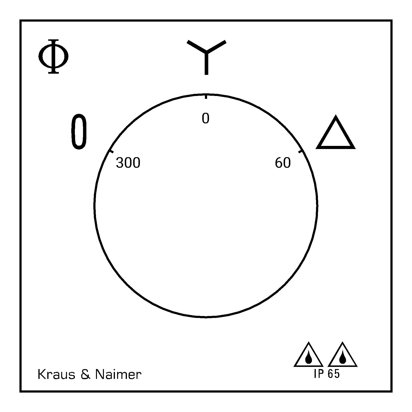 Stern-Dreieck-Schalter; 0-Stern-Dreieck; Kunststoffgehäuse; Achsverlängerung