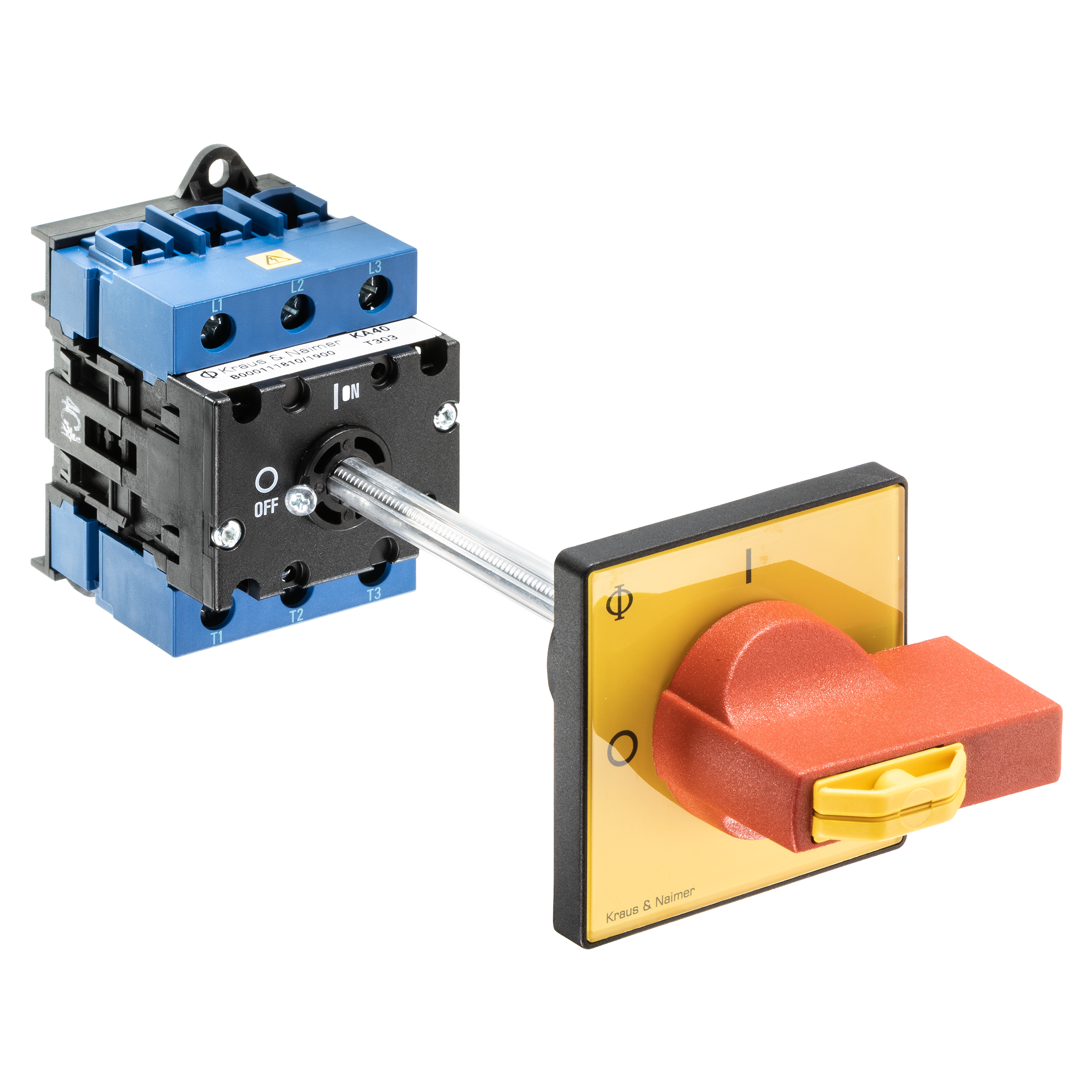 Main switch; ON/OFF switch; 3-pole; 0-I; Base mounting/DIN rail ...