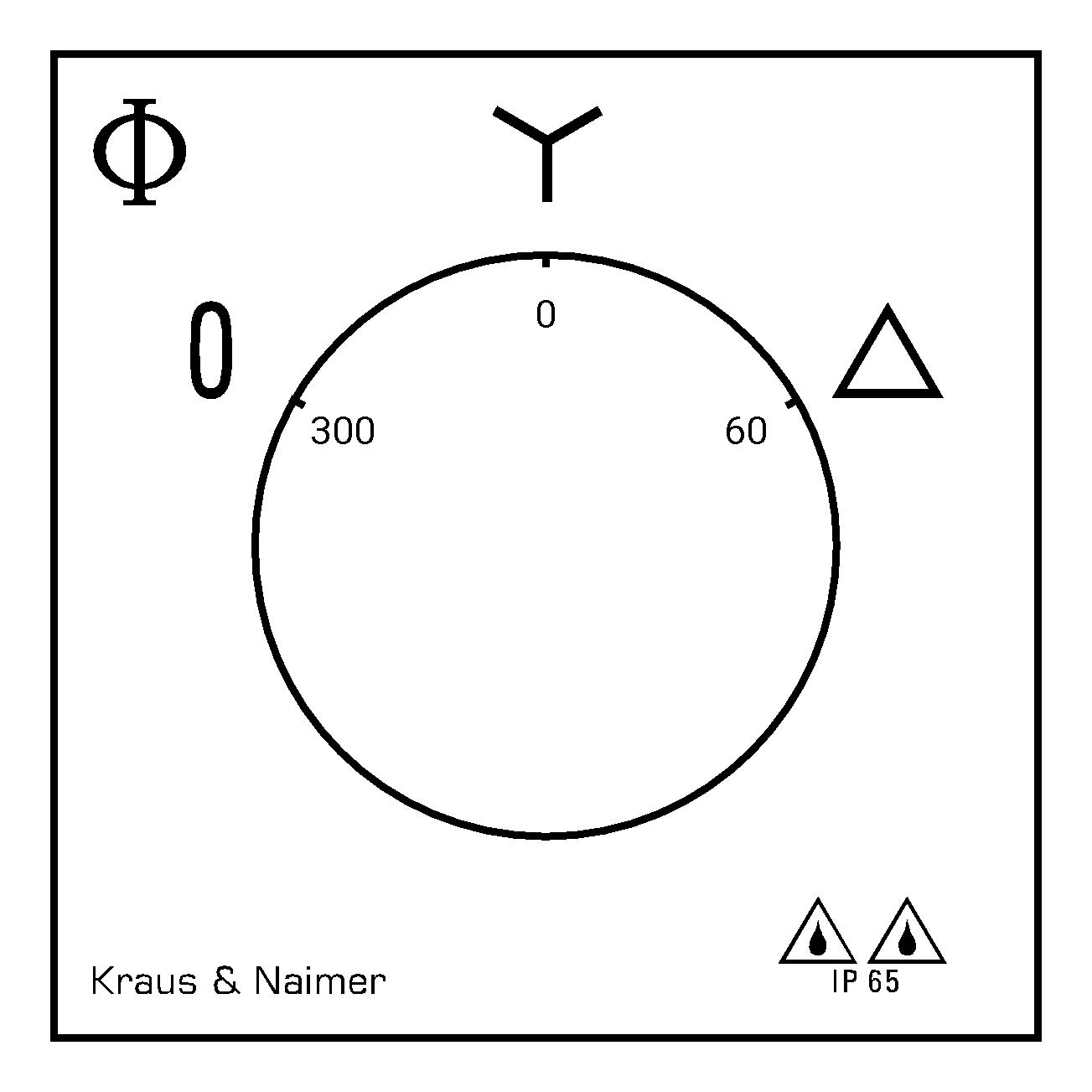 Star-delta switch; 0-Stern-Dreieck; Plastic housing