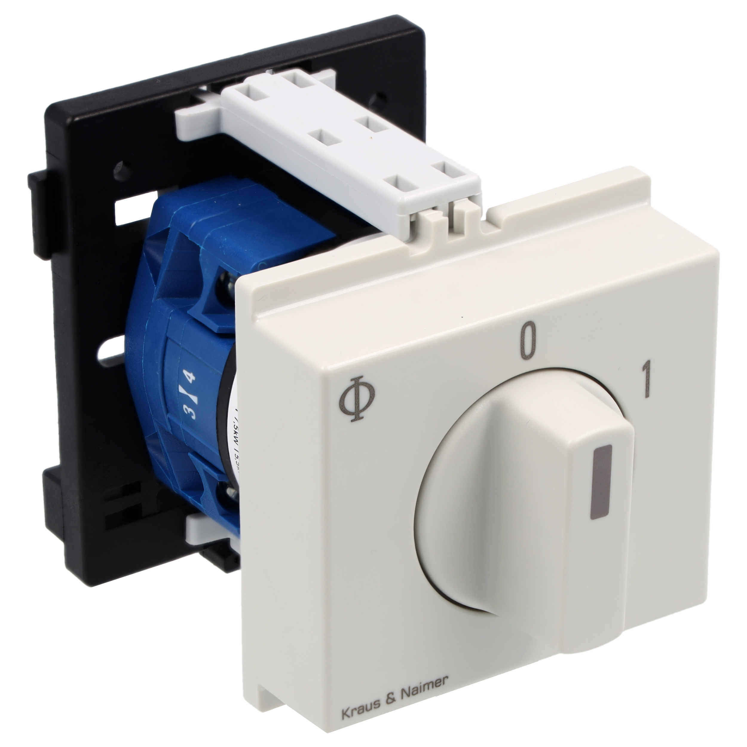 ON/OFF switch; 2-pole; 0-1; DIN rail mounting