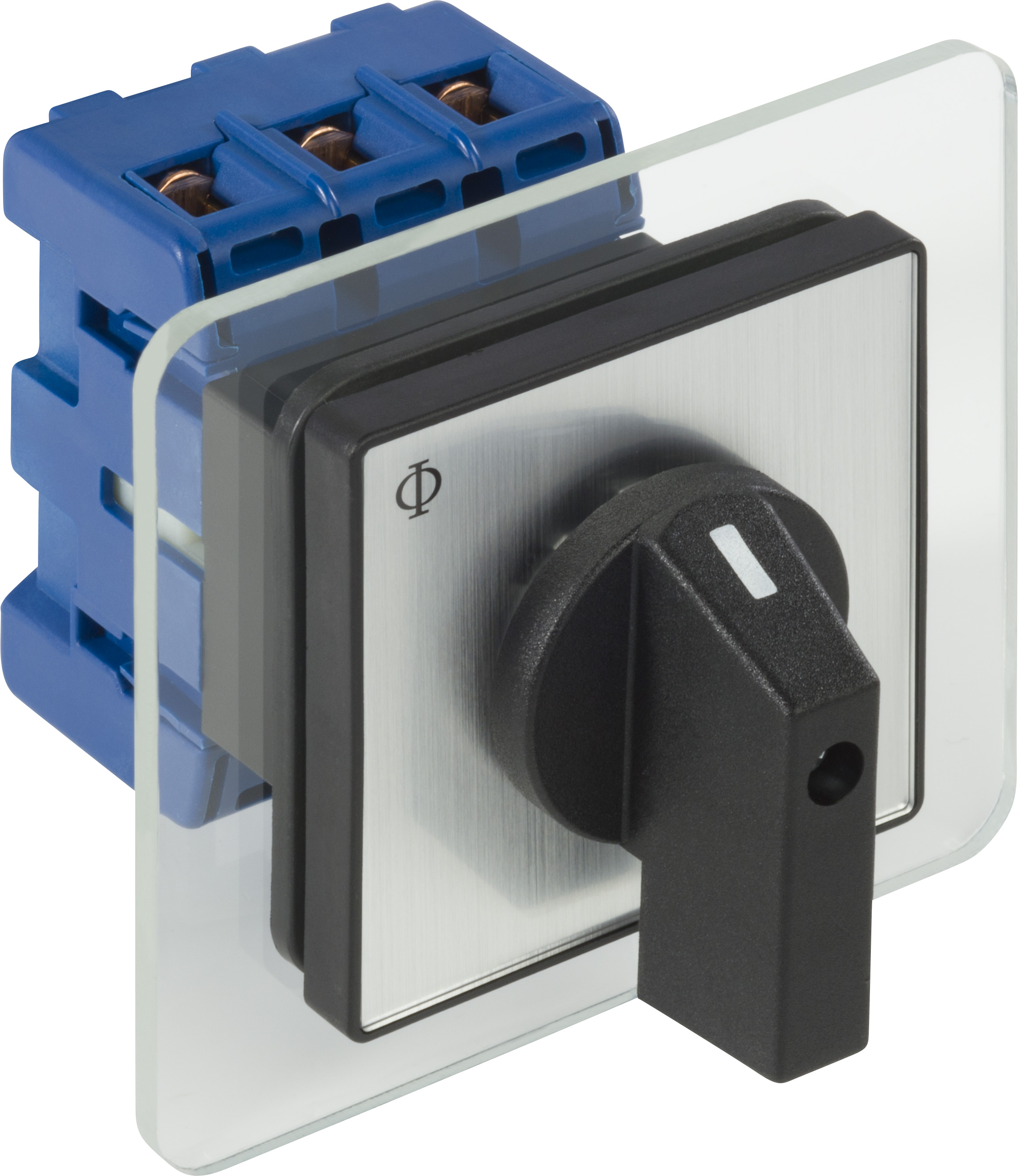 DC - Main switch; ON/OFF switch; 8-pole; 0-I; Base mounting/DIN rail mounting; Padlock Device; black, locking bar flag red