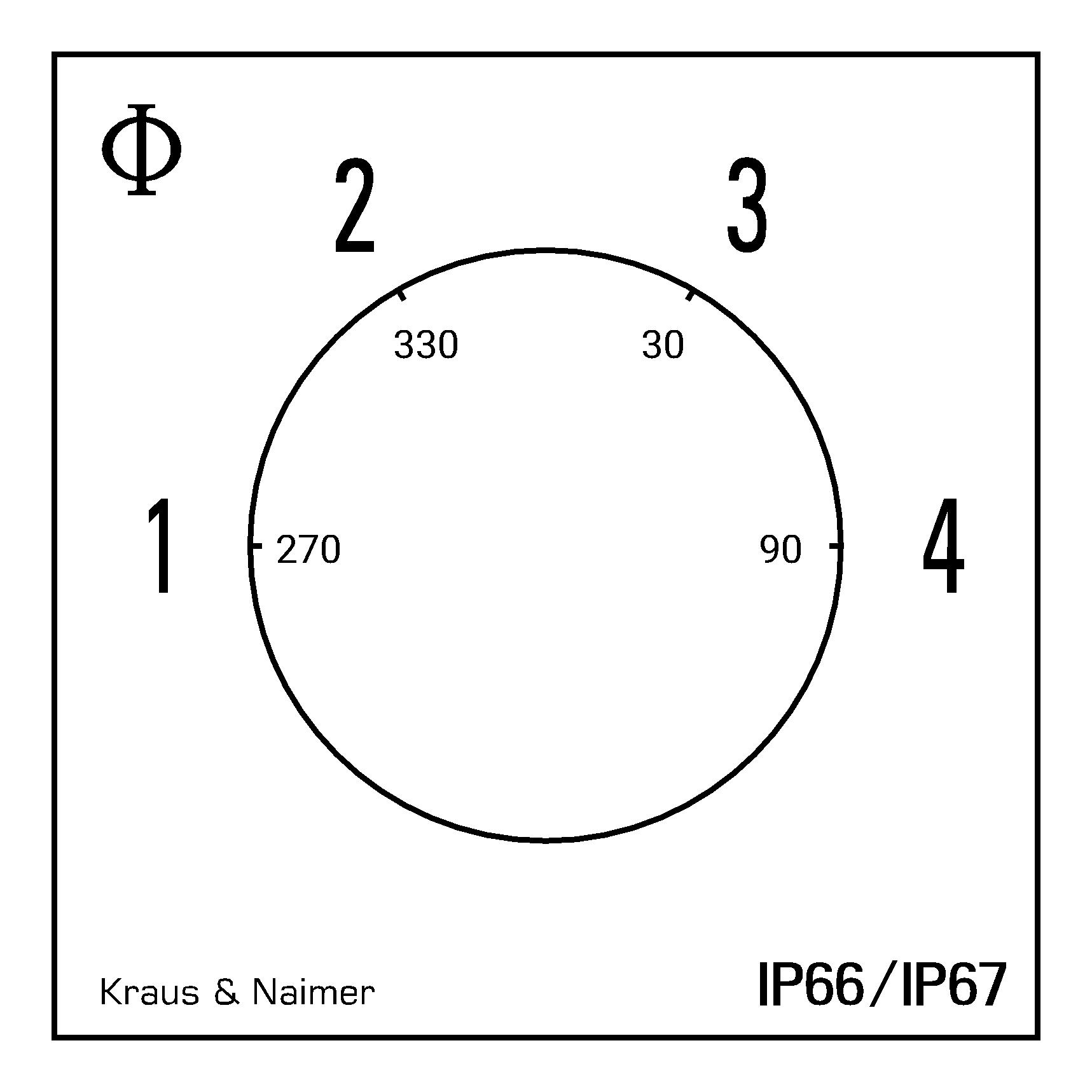 Multi-step switch 1-4; 2-pole; 1-2-3-4; Plastic housing