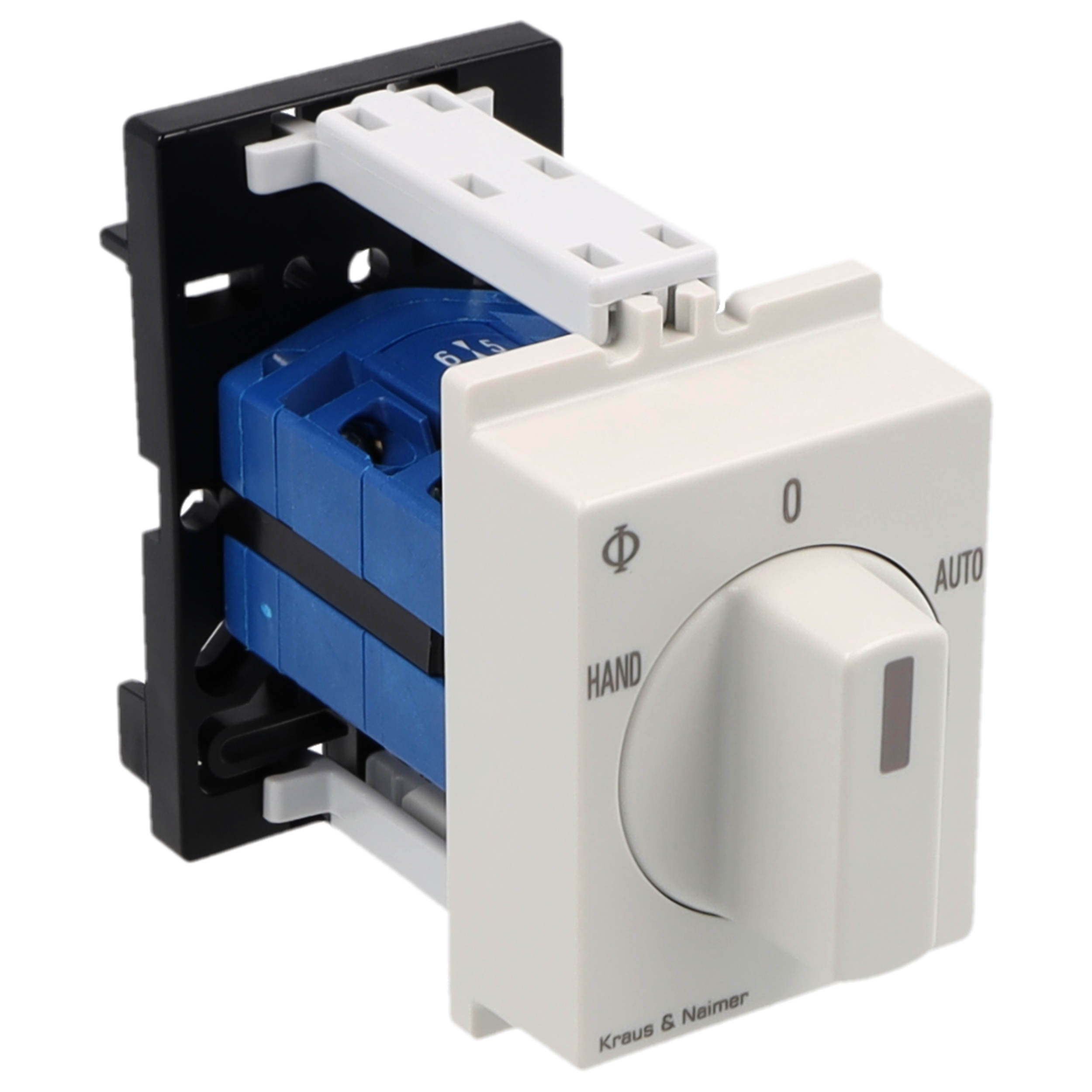 Changeover switch 1>0-2; 2-pole; 1-0-2; DIN rail mounting