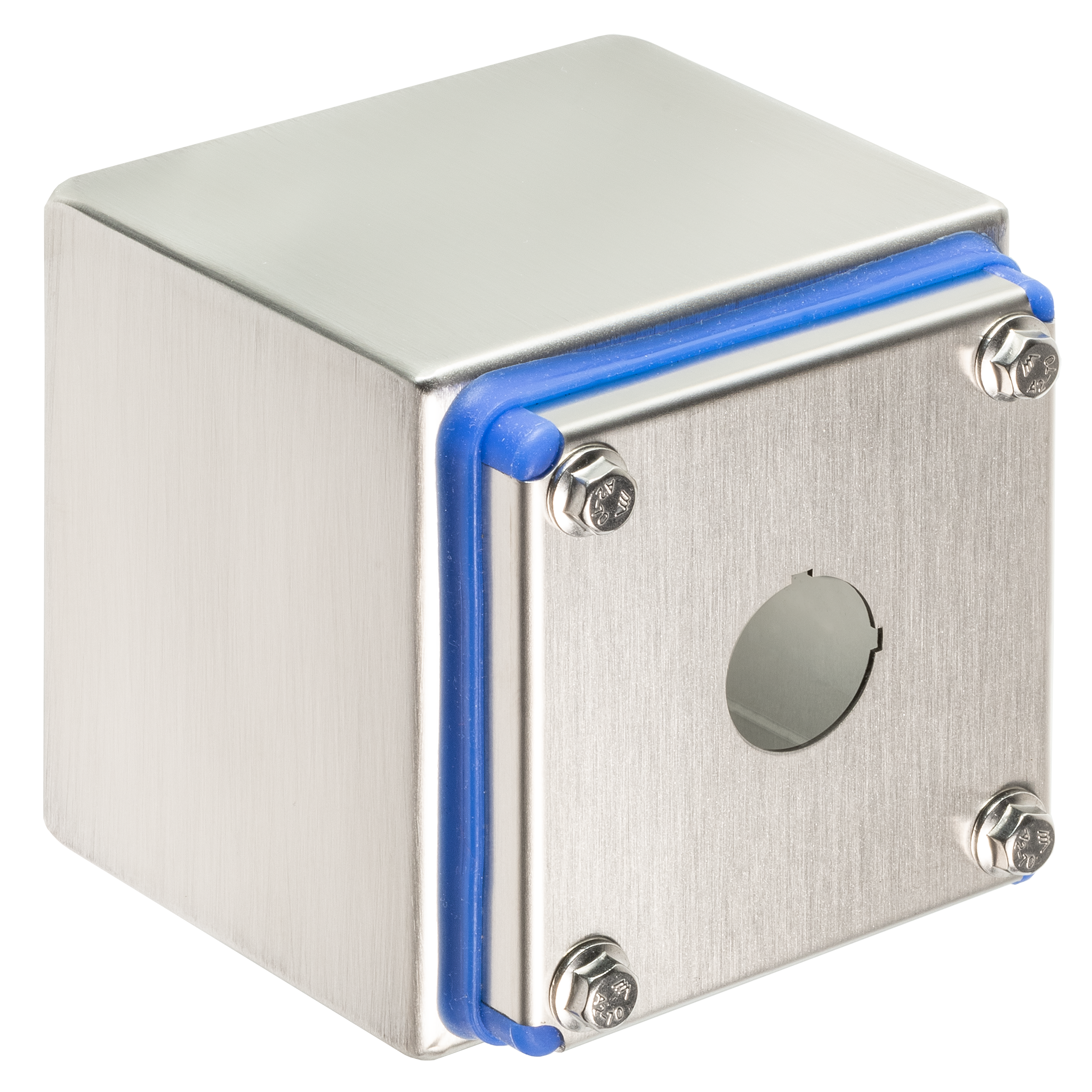 Edelstahlgehäuse 90x90x90mm eine Einbaustelle