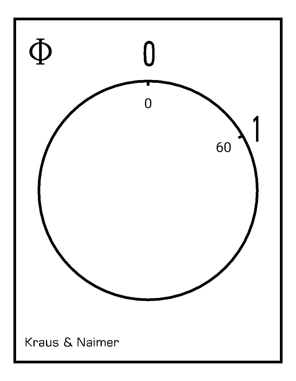 Ausschalter; 3-polig; 0-1; Reiheneinbau