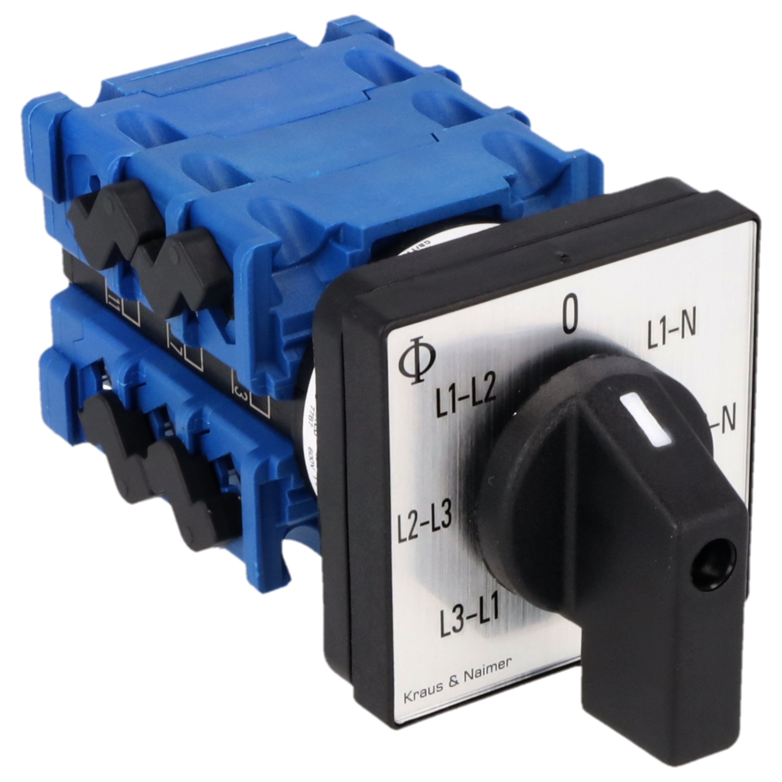 Voltmeter-Umschalter; Fronteinbau 4-Loch