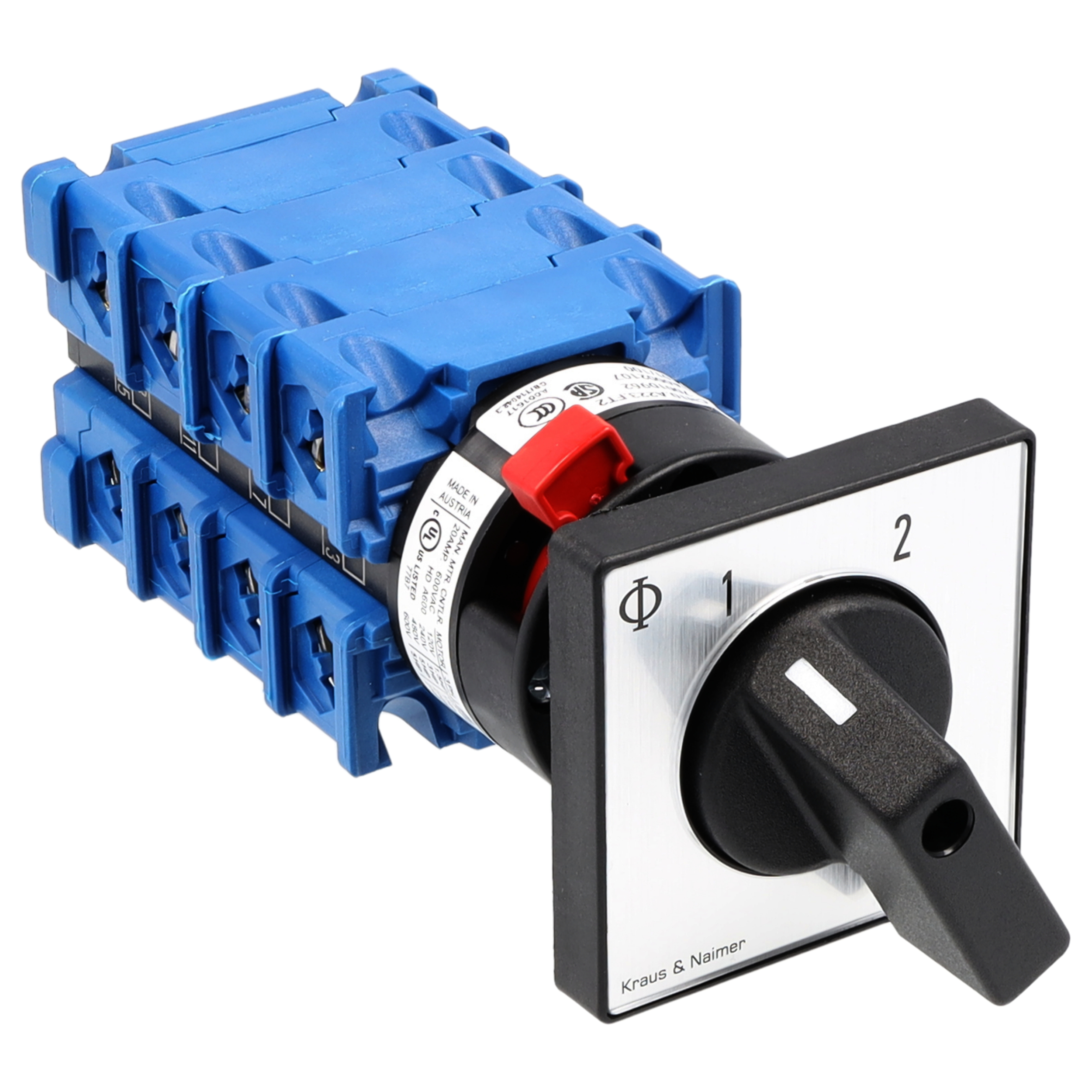 Umschalter o.0; 4-polig; 1-2; Zentralbefestigung