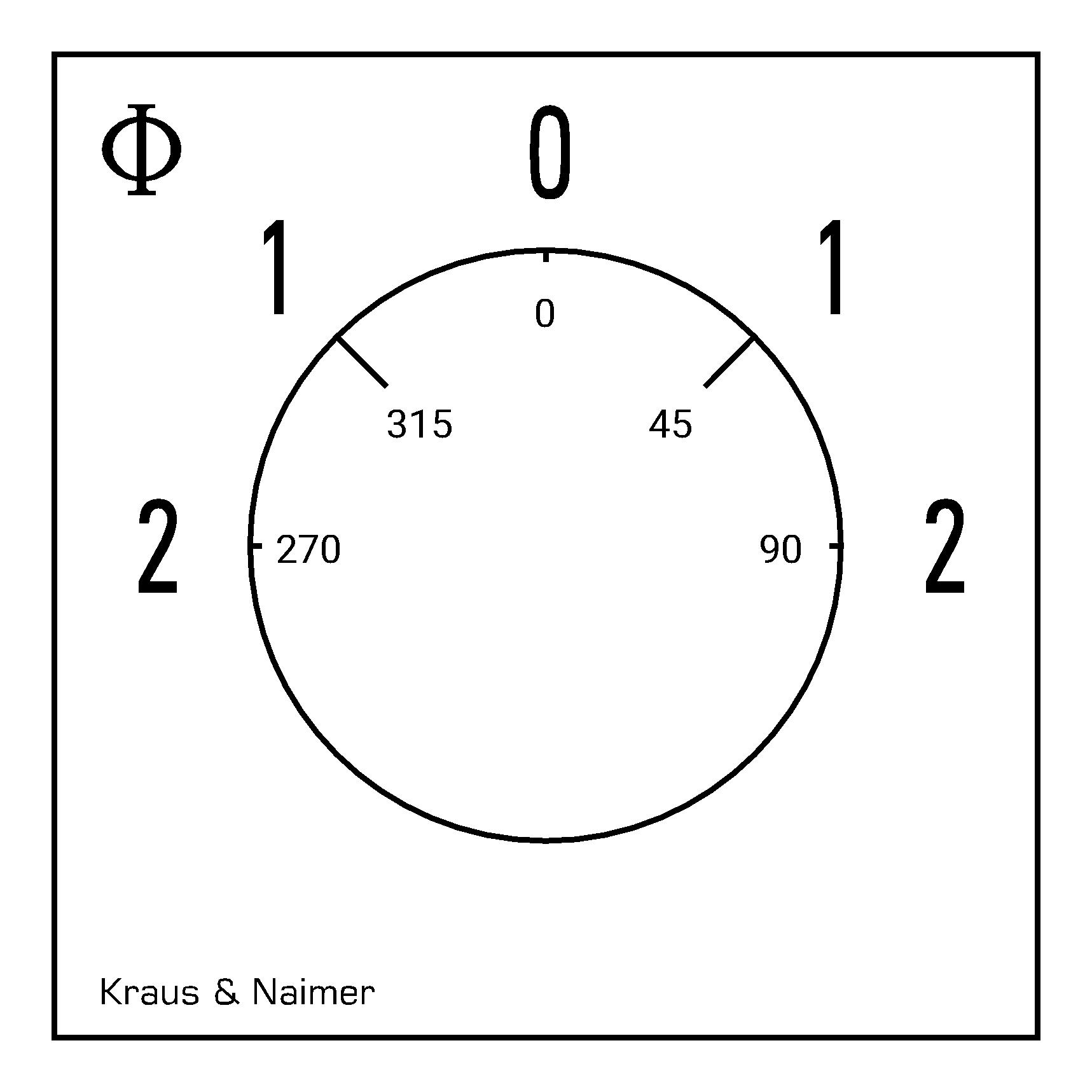 Wende-Dahlanderschalter; 2-1-0-1-2; ALU-Gehäuse