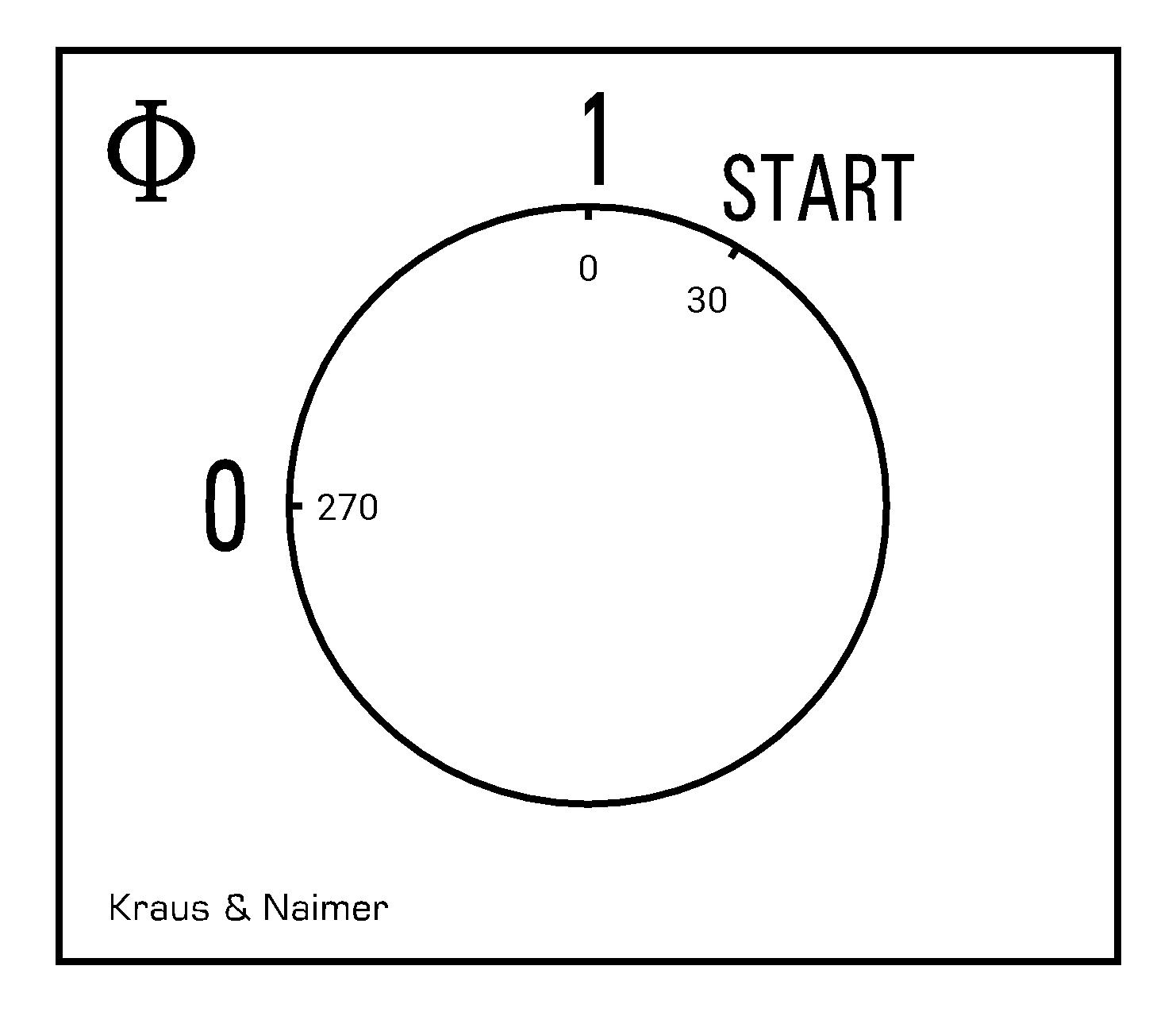 Start stop switch, isol. cont.; 0-1-START; DIN rail mounting