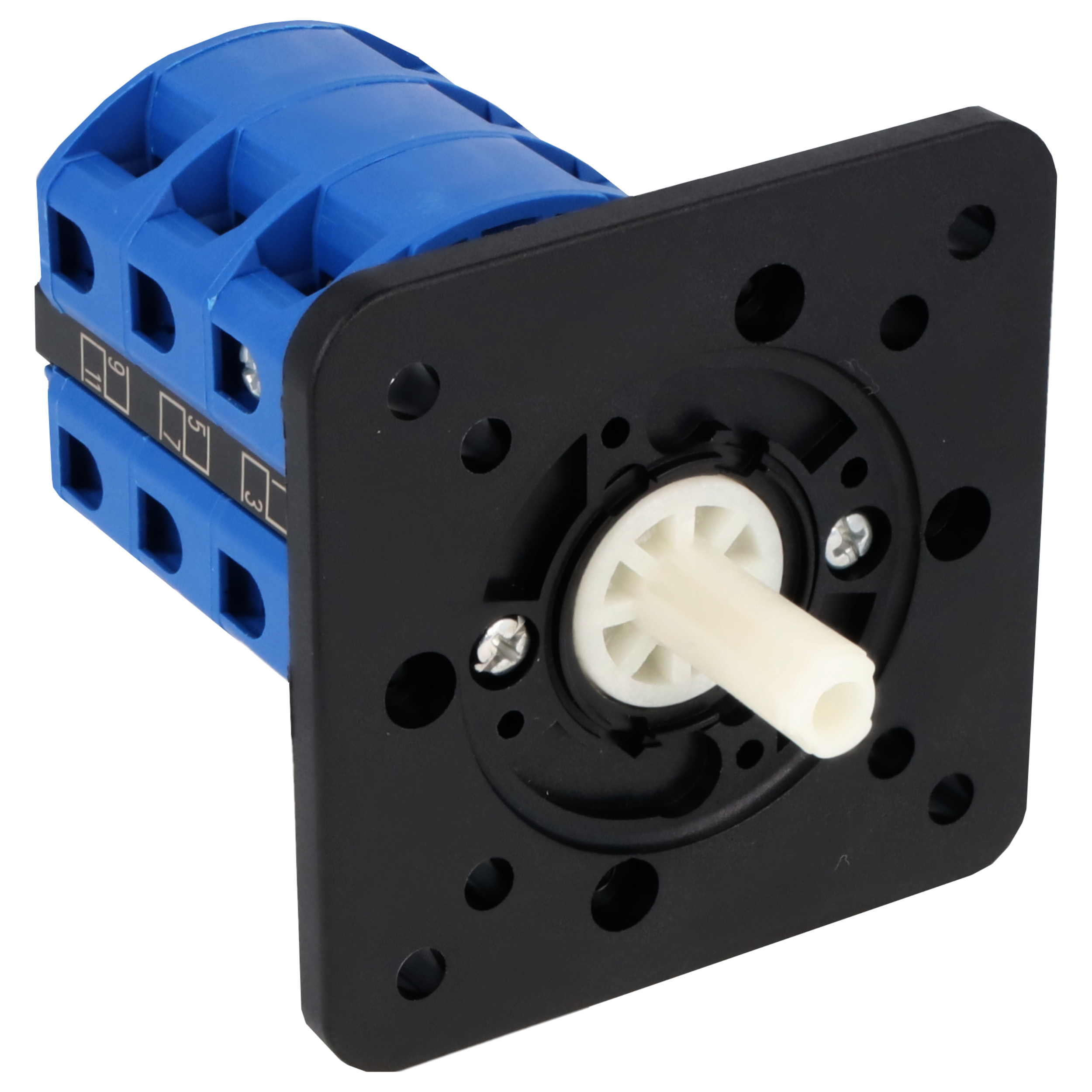 Ser.-Gruppenschalter 2 Gr.; 3-polig; Fronteinbau 4-Loch