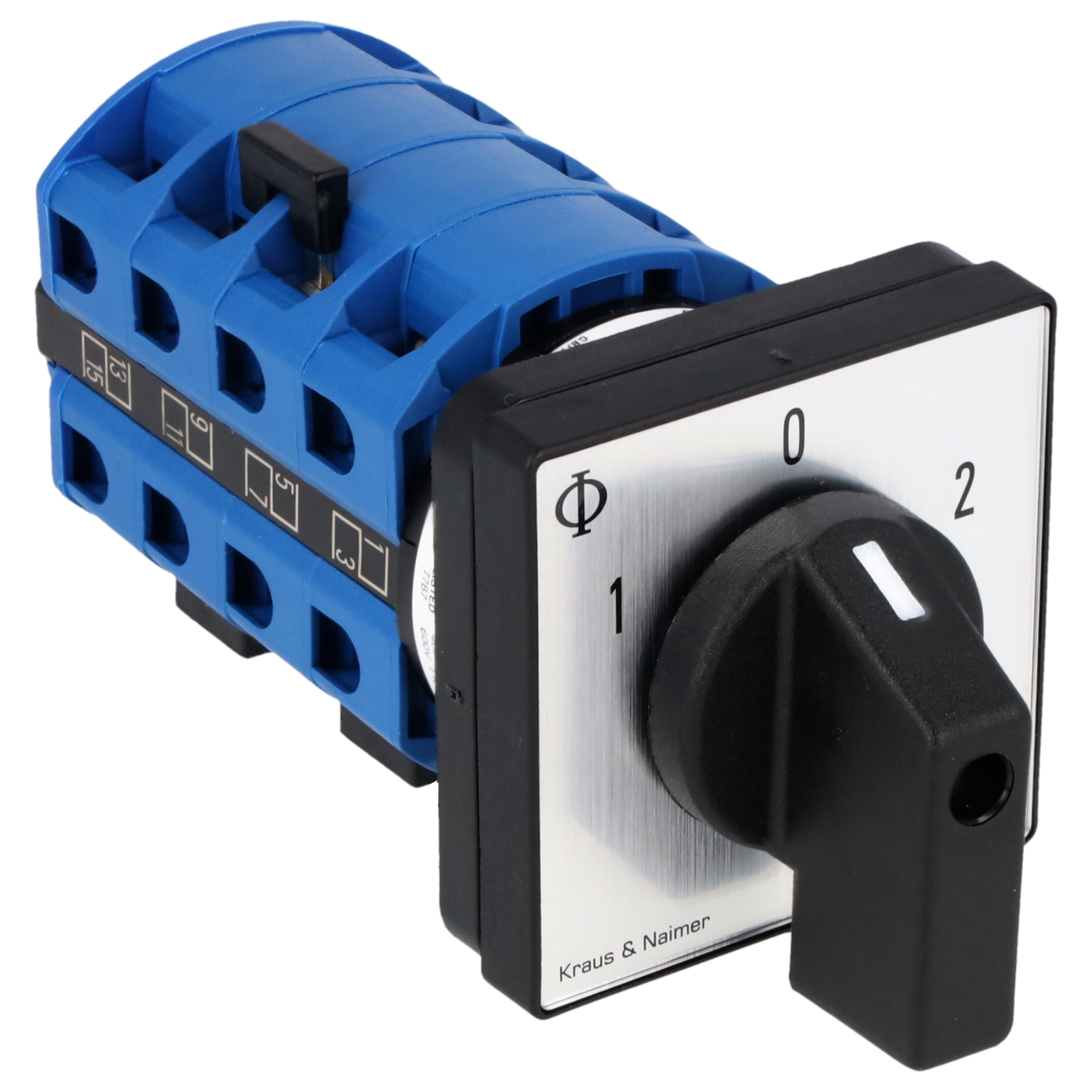 Motor switch; 1-0-2; Panel mounting 4-hole