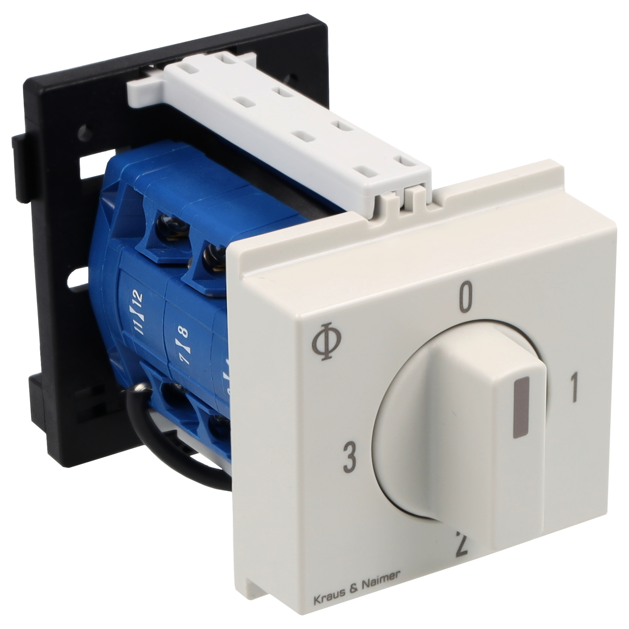 Ammeter changeover switch; 0-1-2-3; DIN rail mounting