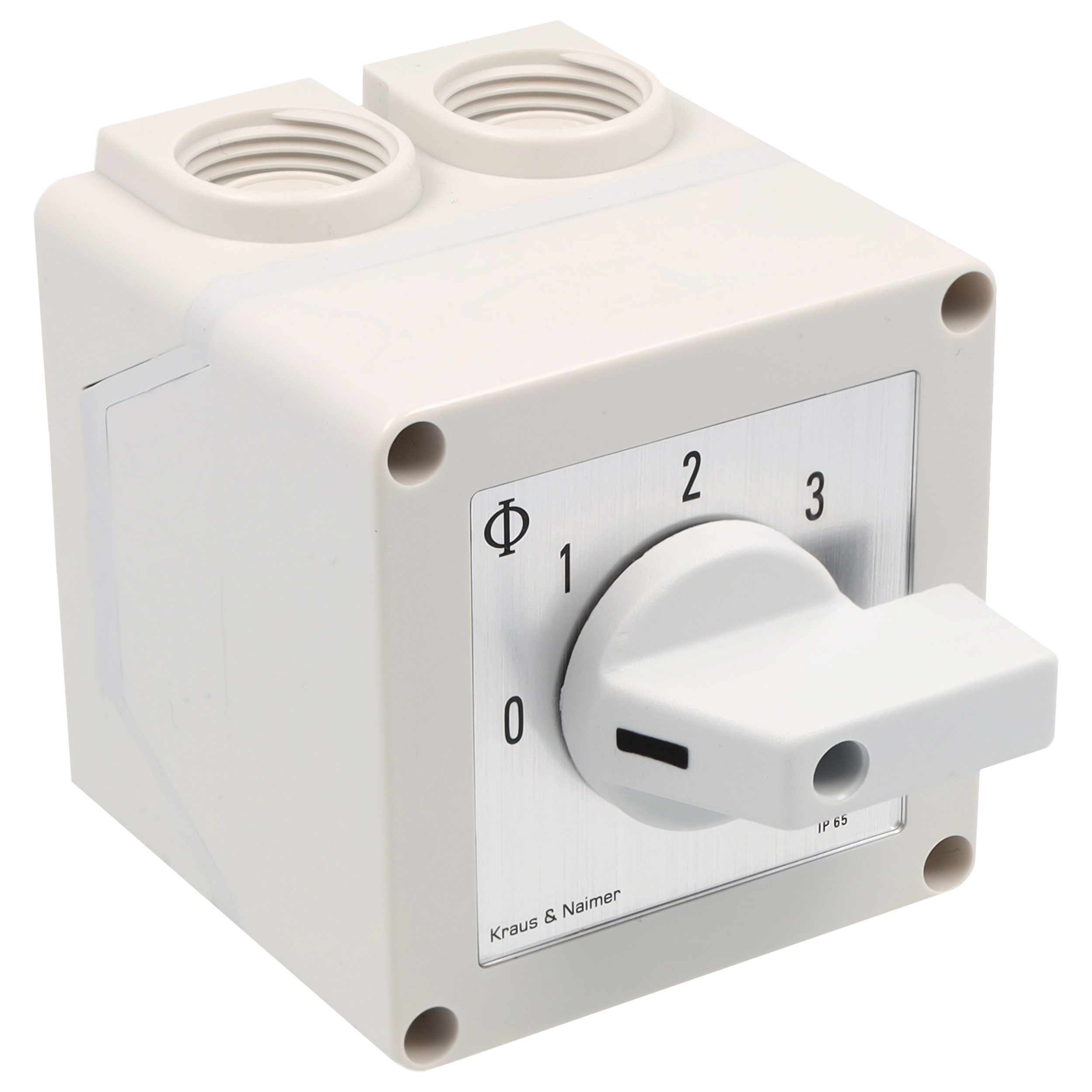 Stufenschalter 0-3; 2-polig; 0-1-2-3; Kunststoffgehäuse