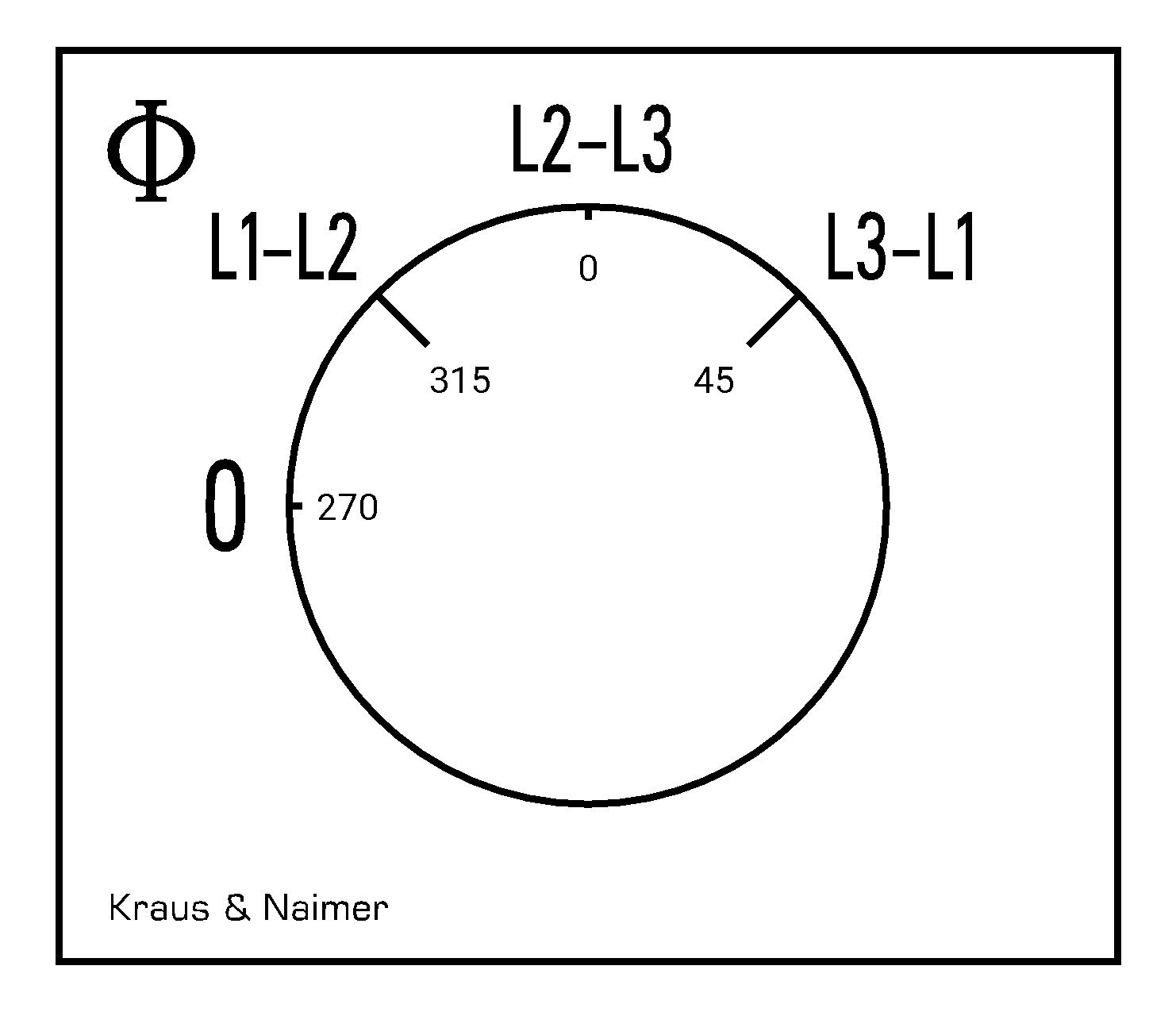 Voltmeter changeover switch; DIN rail mounting