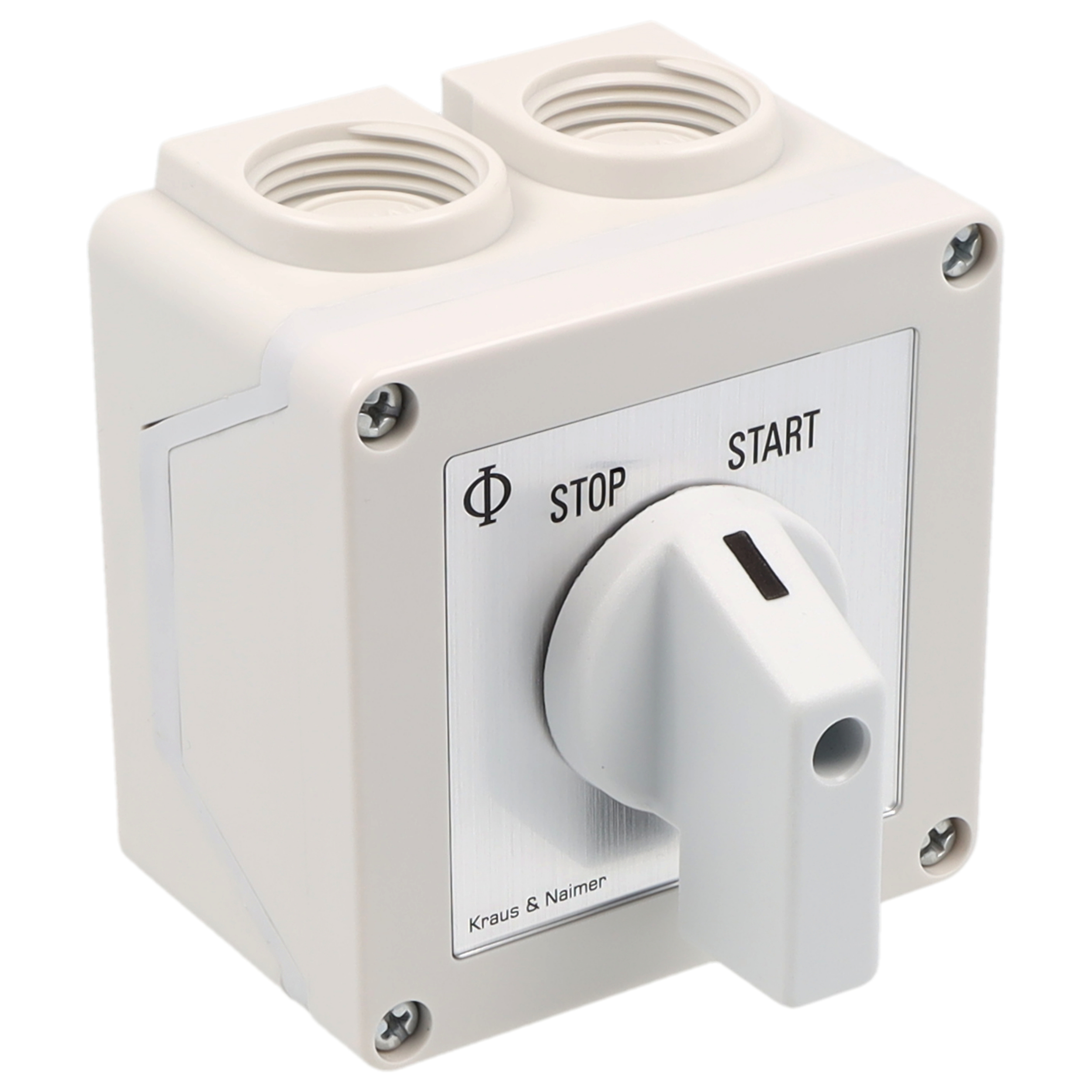 Momentary start stop switch; STOP-START; Plastic housing