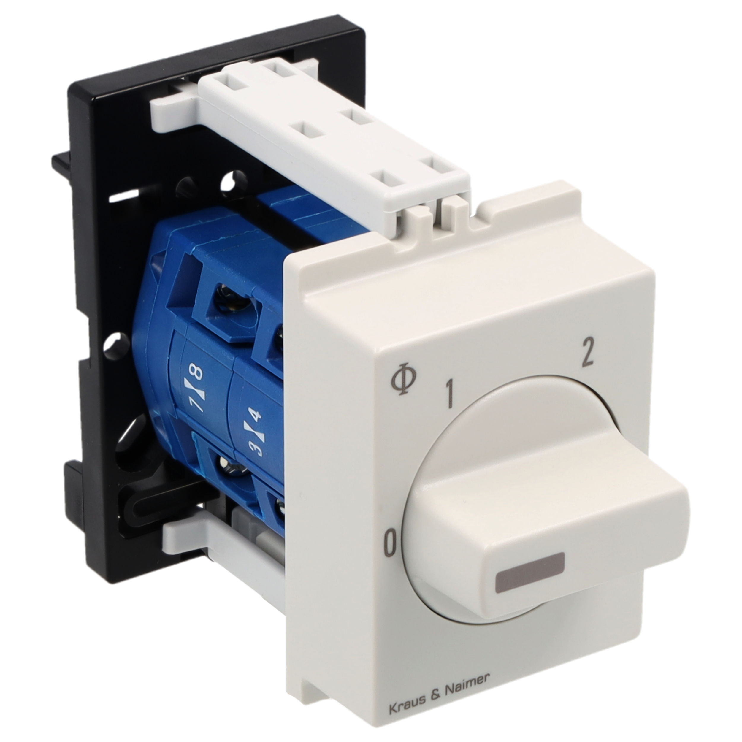 General application switch (2 Gang); 2-pole; 0-1-2; DIN rail mounting