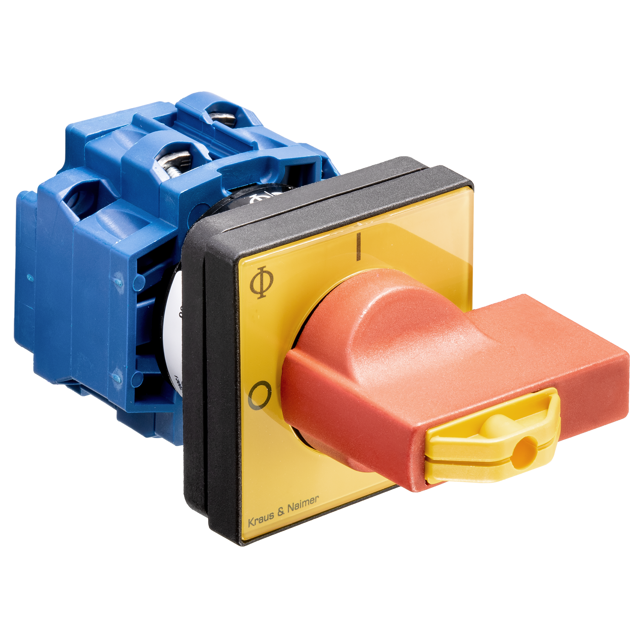 Hauptschalter; Ausschalter; 3-polig; 0-I; Fronteinbau 4-Loch; Sperrvorrichtung