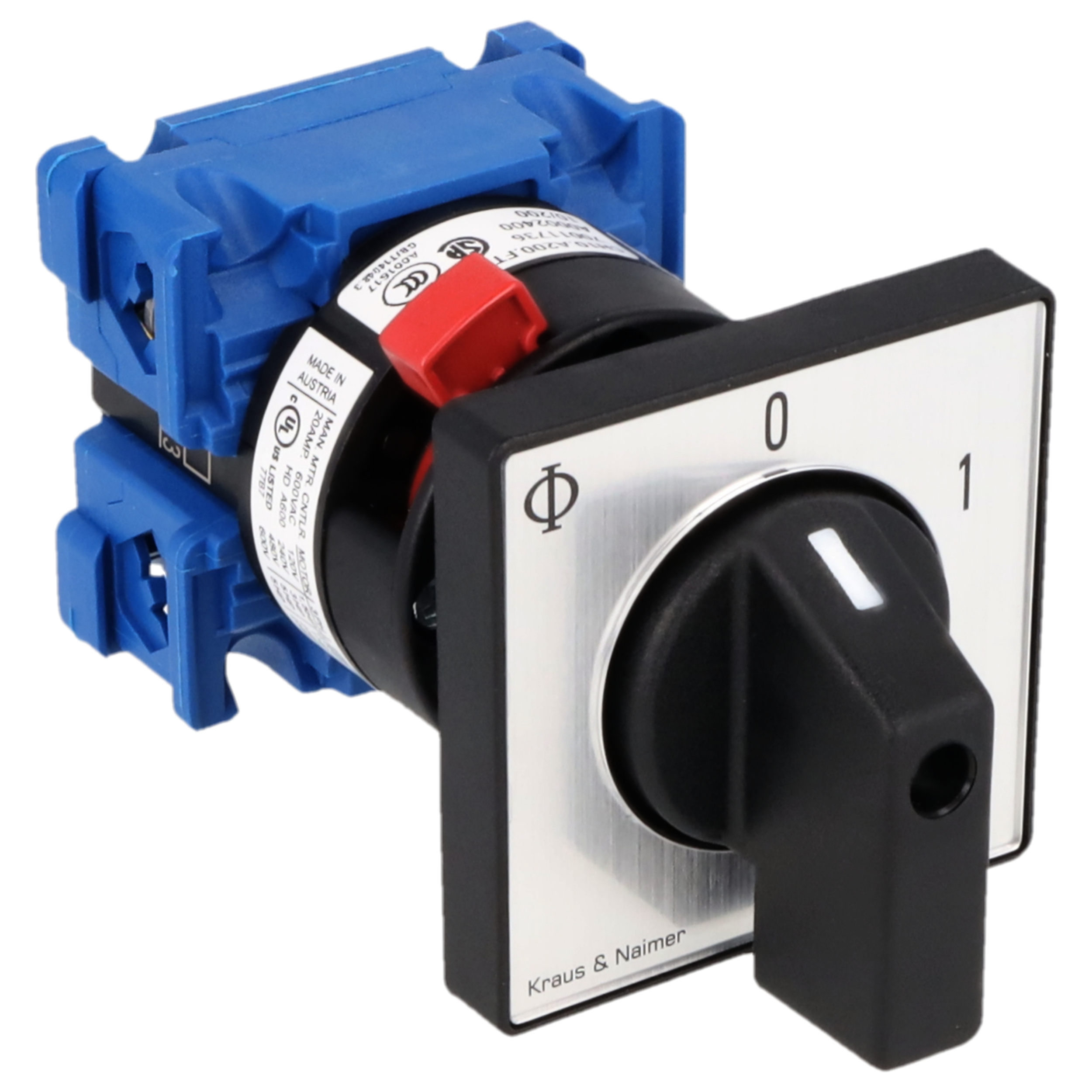 ON/OFF switch; 1-pole; 0-1; single hole mounting