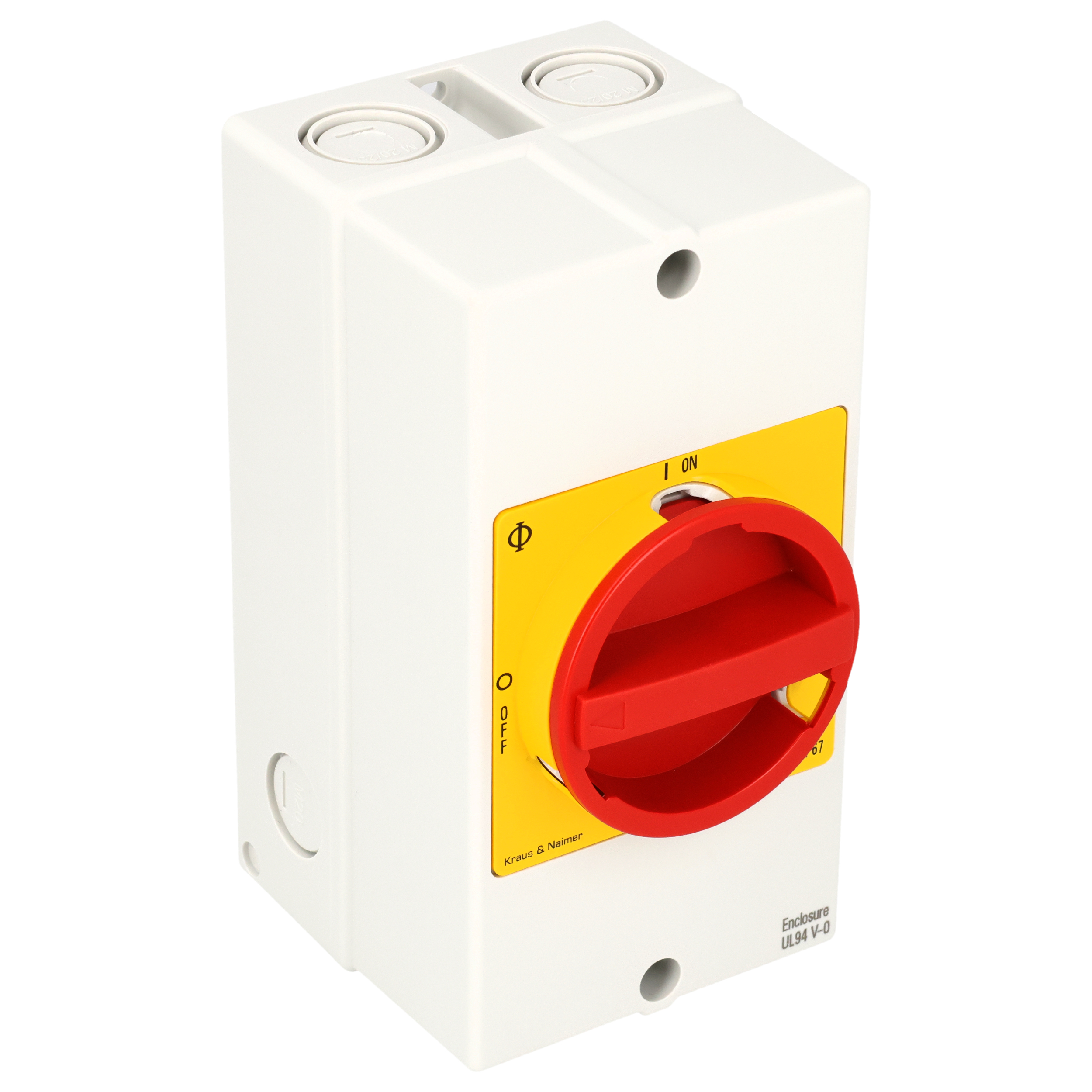 Ausschalter; 3-polig; 0OFF-ION; Kunststoffgehäuse; Hilfskontakt; NO 1; NC 1