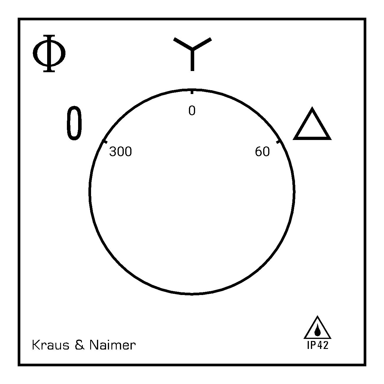 Stern-Dreieck-Schalter; 0-Stern-Dreieck; Kunststoffgehäuse