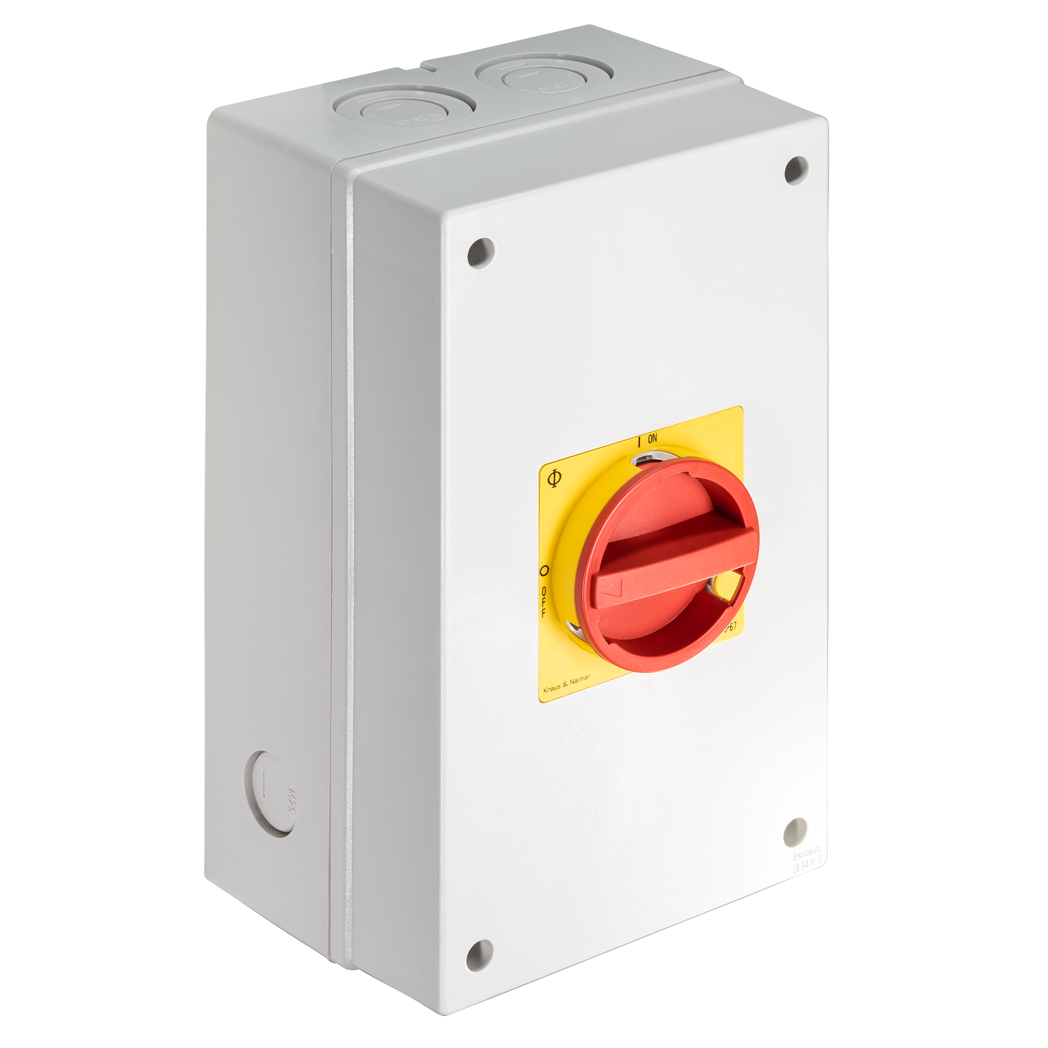 ON/OFF switch; 6-pole; 0OFF-ION; Plastic housing; Auxiliary Contact