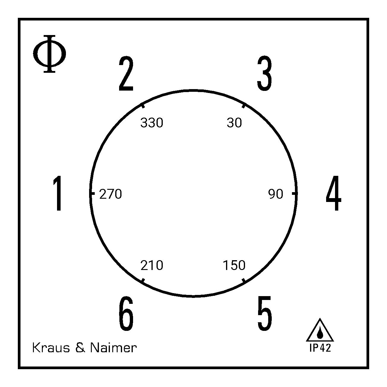 Stufenschalter 1-6; 1-polig; 1->6; Kunststoffgehäuse
