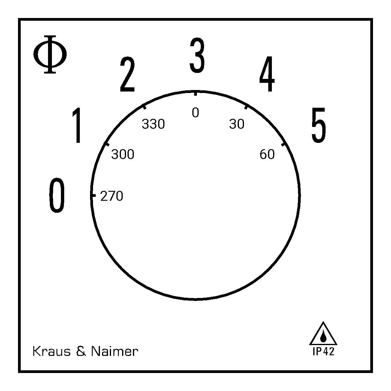 Multi-step switch 0-5; 1-pole; 0->5; Plastic housing