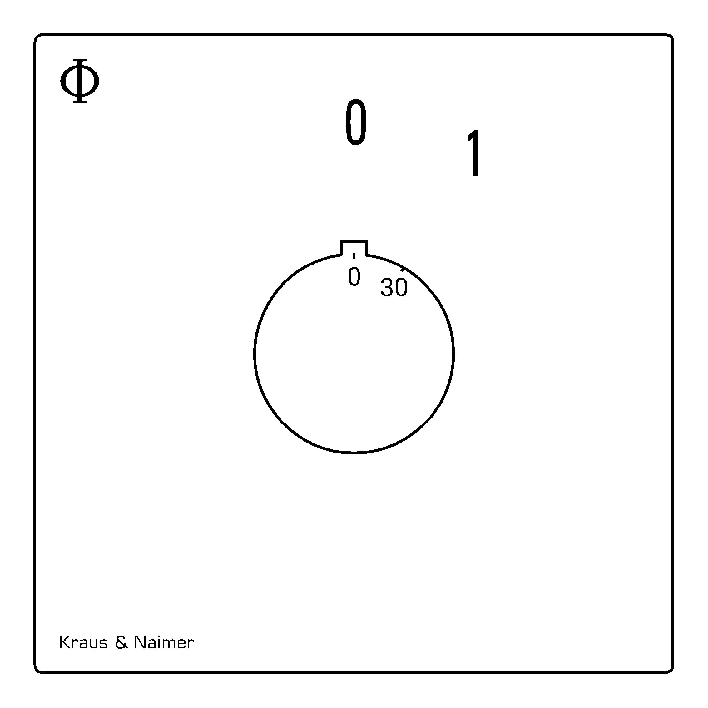 Schlüsselschalter; Ausschalter, RZ; 1-polig; 0-1; Unterputzeinsatz; Schlüsseleinrichtung
