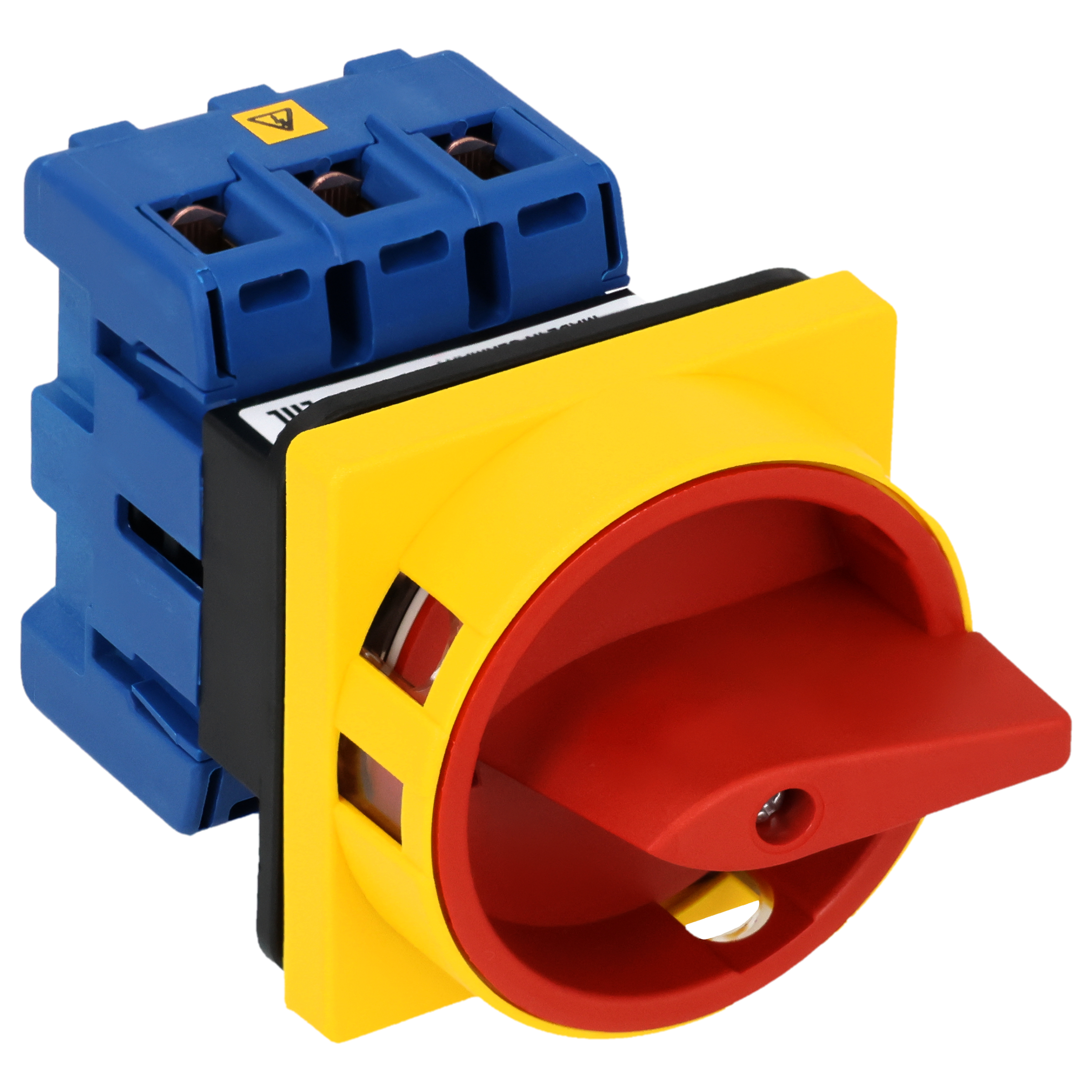 Hauptschalter; Ausschalter; 3-polig; 0-I; Fronteinbau 4-Loch; Sperrvorrichtung; rot