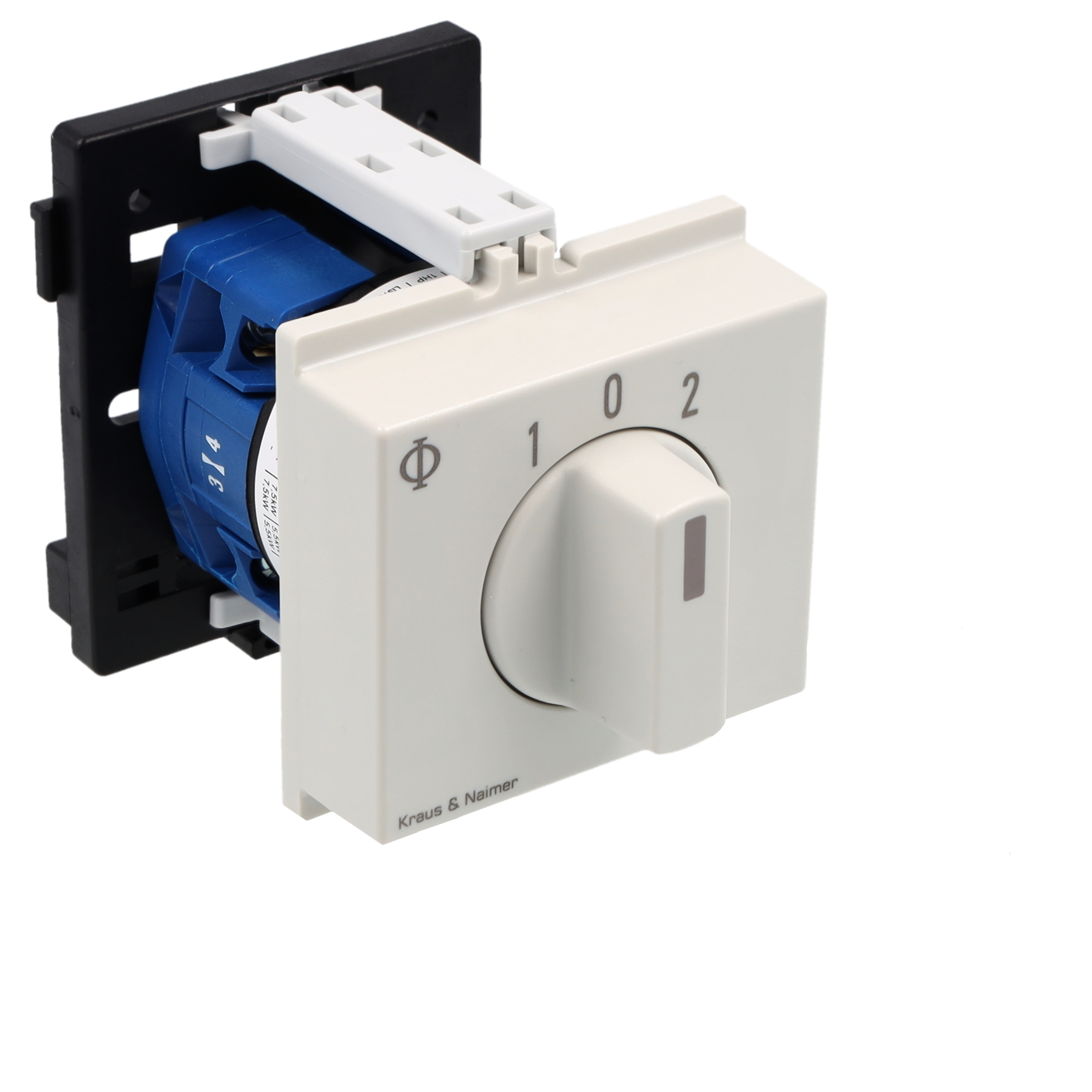 Umschalter m.0, galv.getr., RZ; 1-polig; 1-0-1; Reiheneinbau